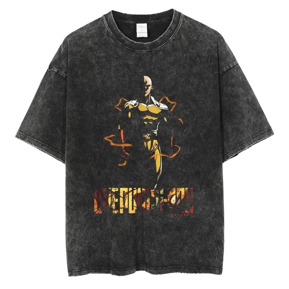 [KUJO] "Master Saitama" Vintage Oversized T Shirt