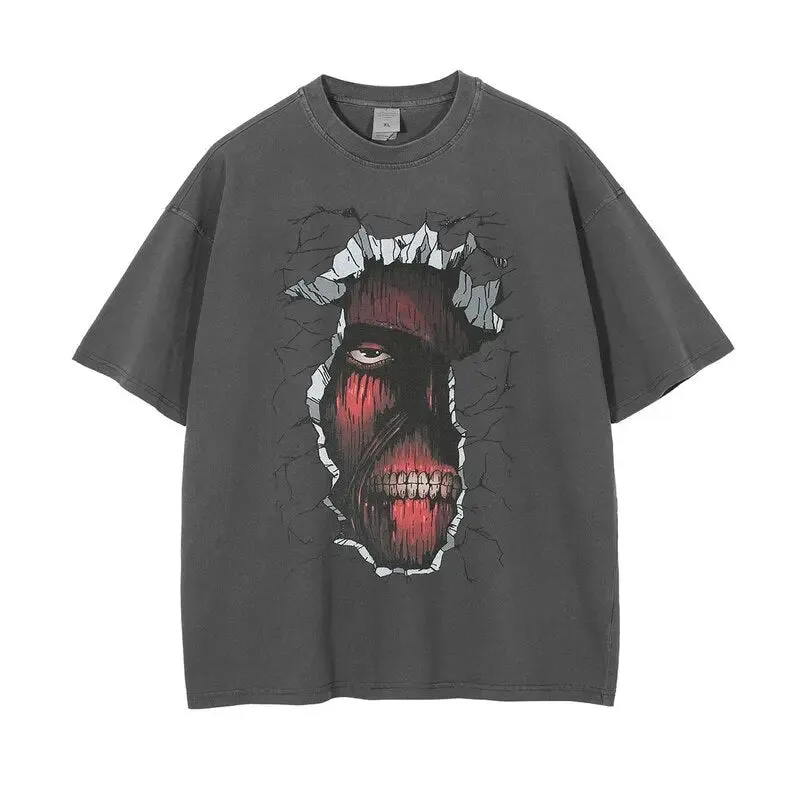 [KUJO] "Shatter" Vintage Oversized T Shirt