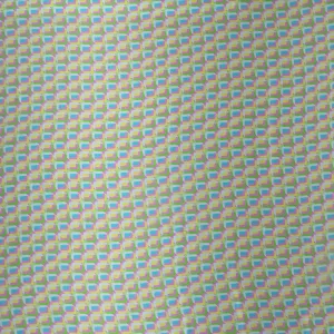 Lavender Yellow & Green Squares Modern Illustration Printed Silk Charmeuse Fabric
