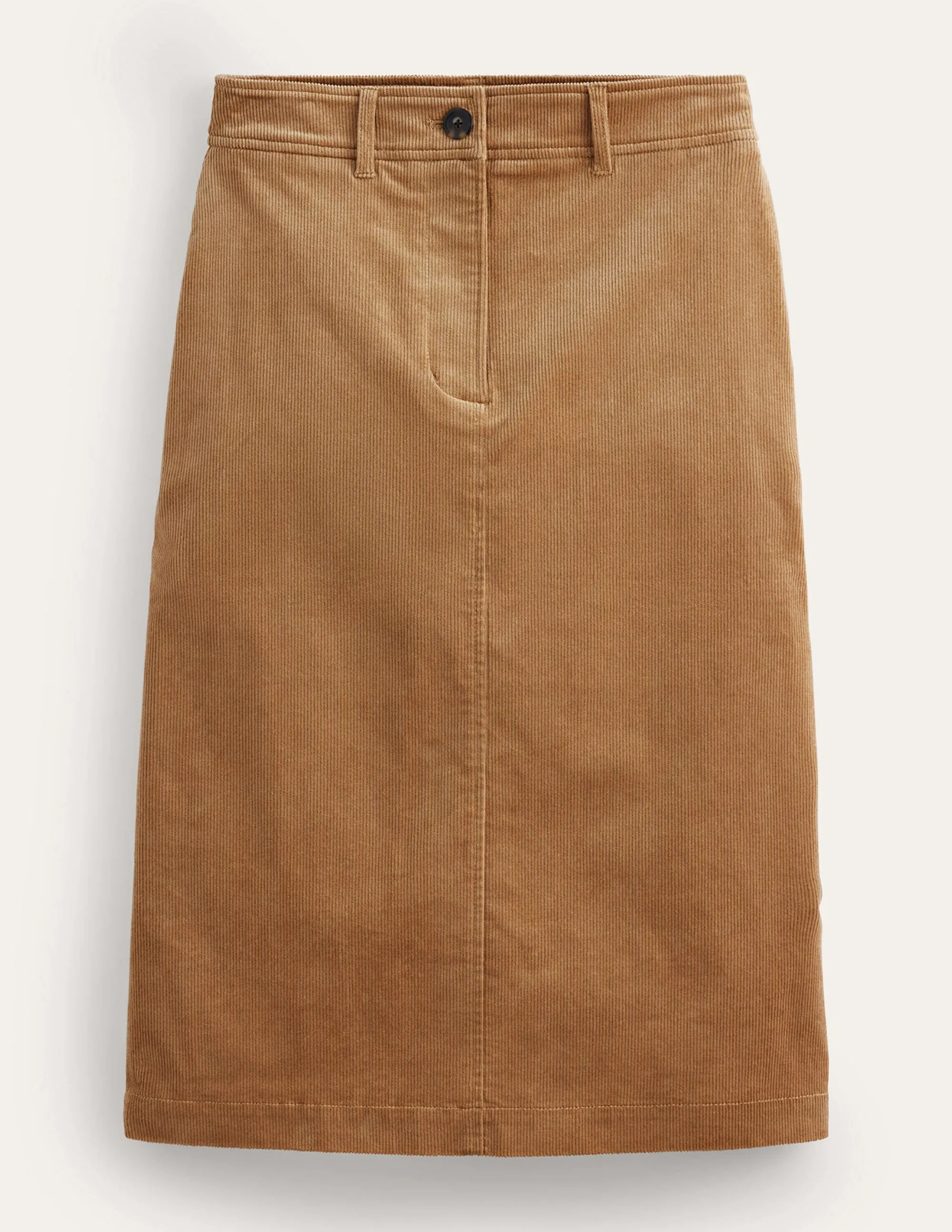 Margot Cord Midi Skirt-Camel
