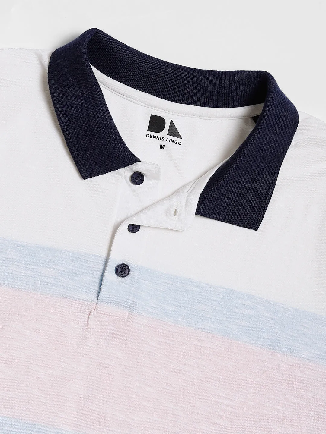 Men's Cotton Pink Solid Polo T-Shirt