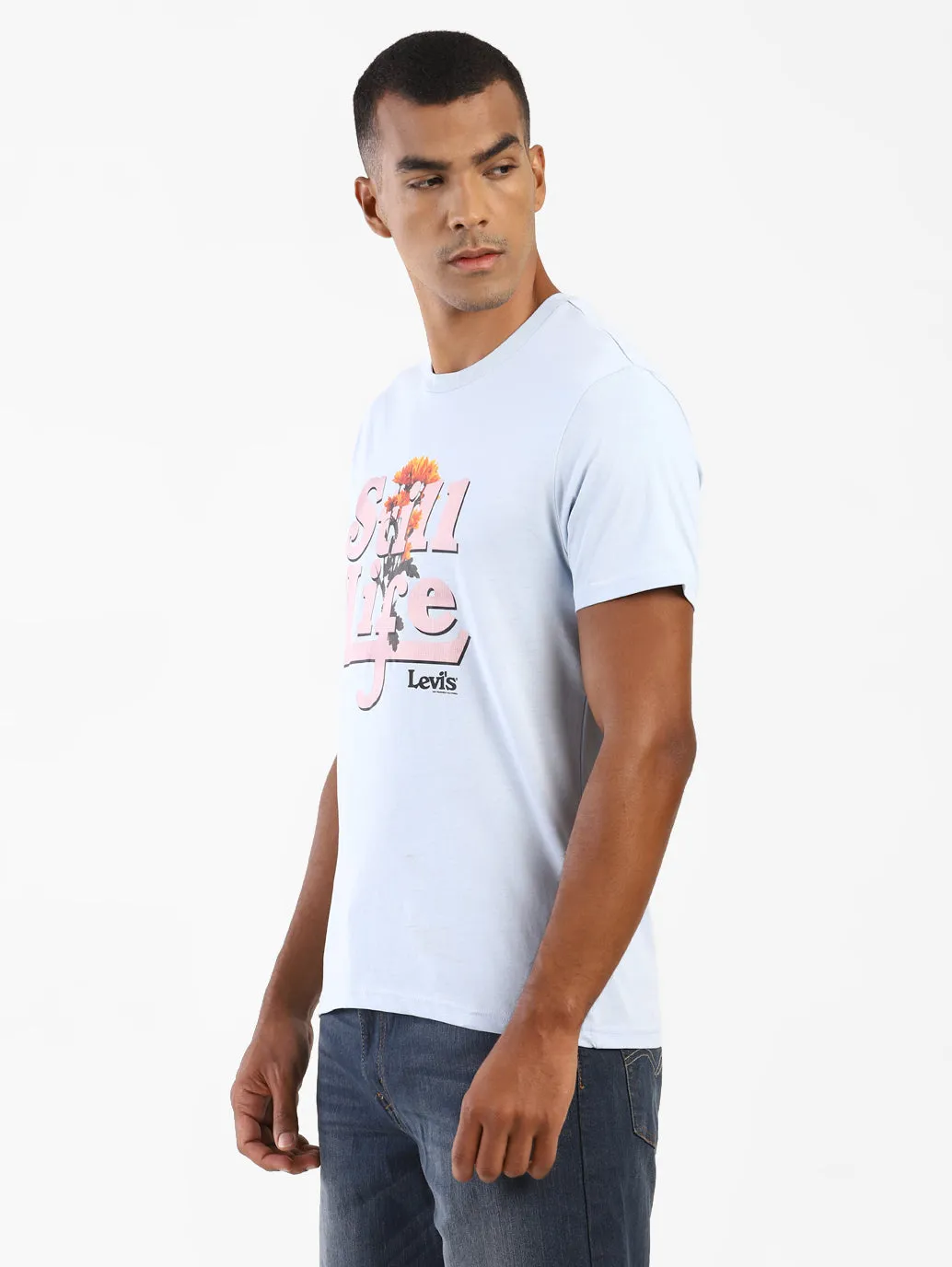 Men's Graphic Print Round Neck T-Shirt