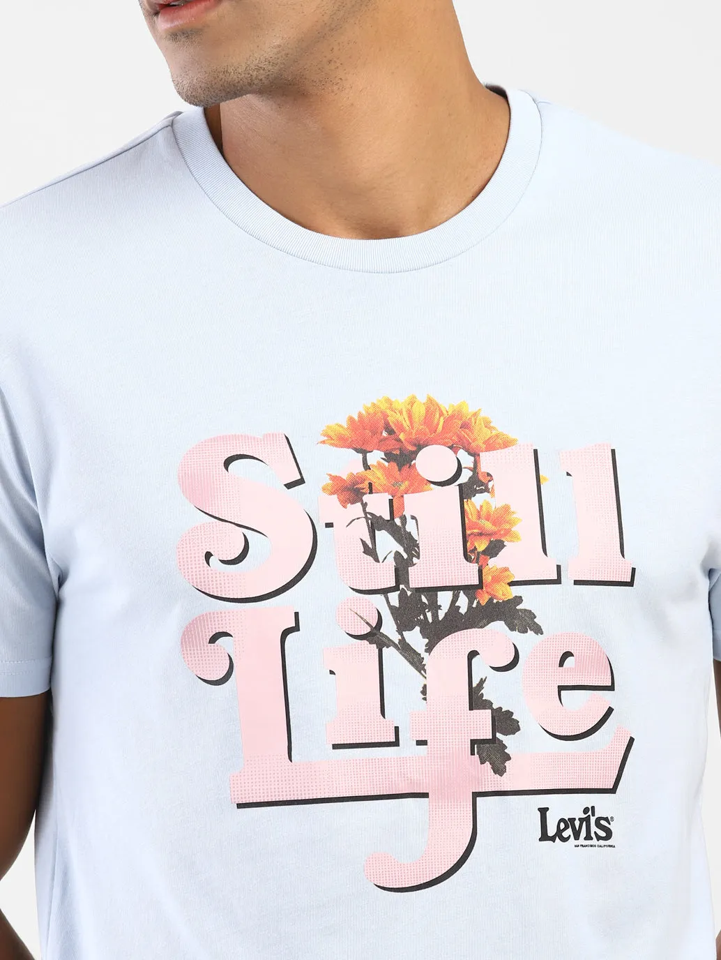 Men's Graphic Print Round Neck T-Shirt