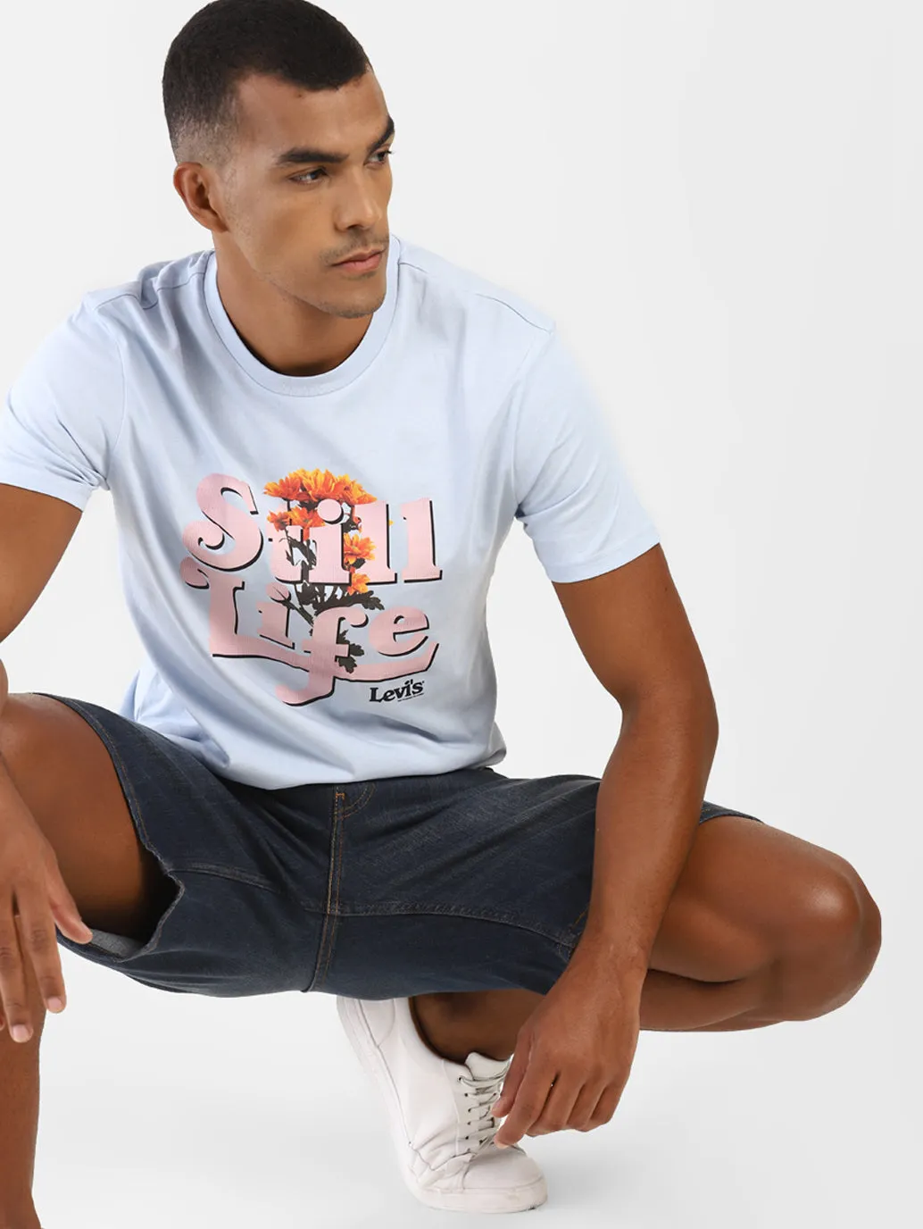 Men's Graphic Print Round Neck T-Shirt