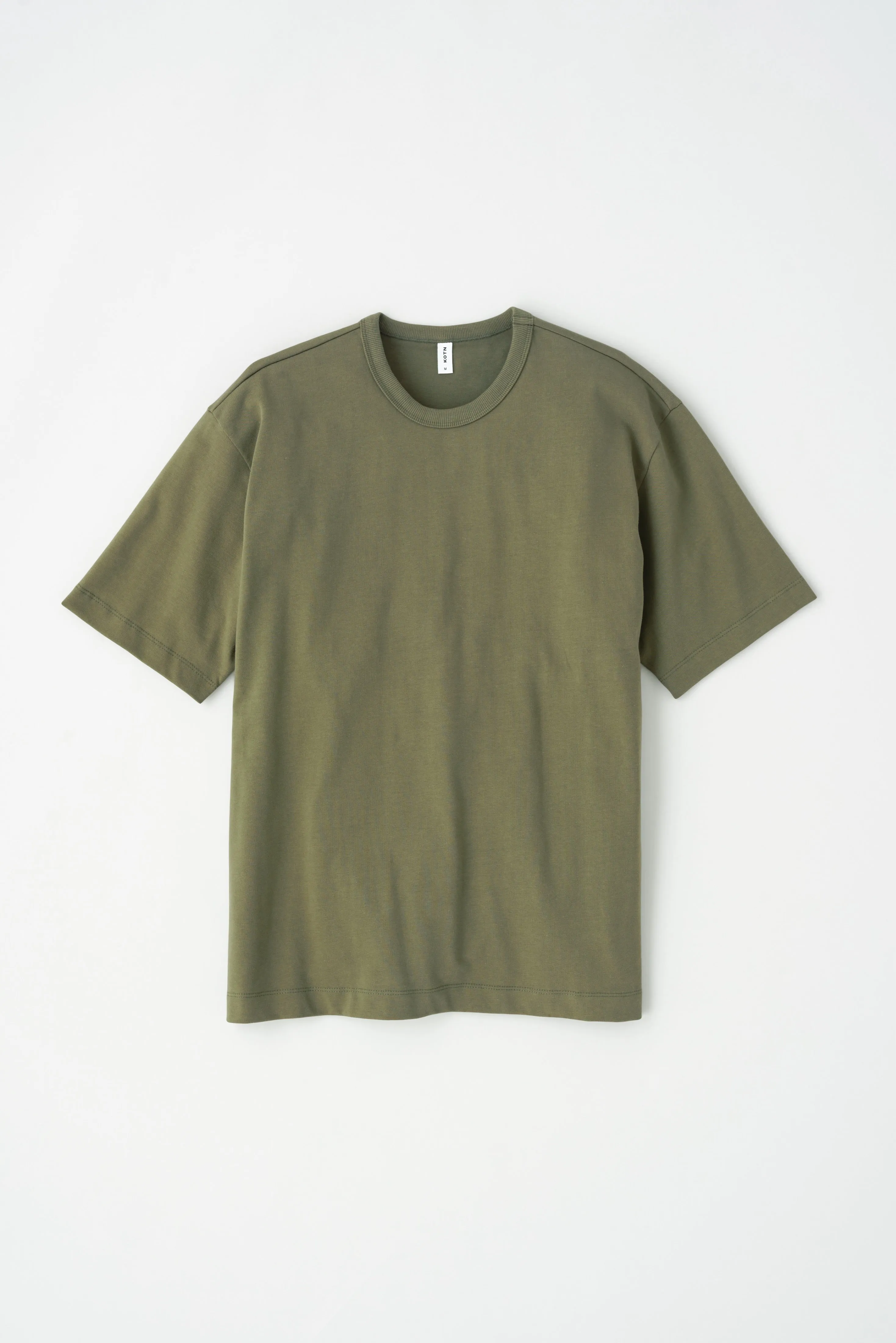 Men's Heavyweight Box Crew in Olive
