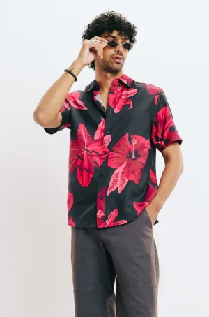 Men's Hibiscus Print Shirt