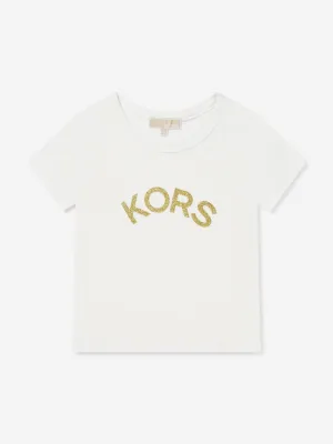 Michael Kors Girls Glitter Logo T-Shirt