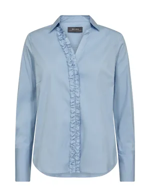 MMSybel Satin Shirt Cashmere Blue