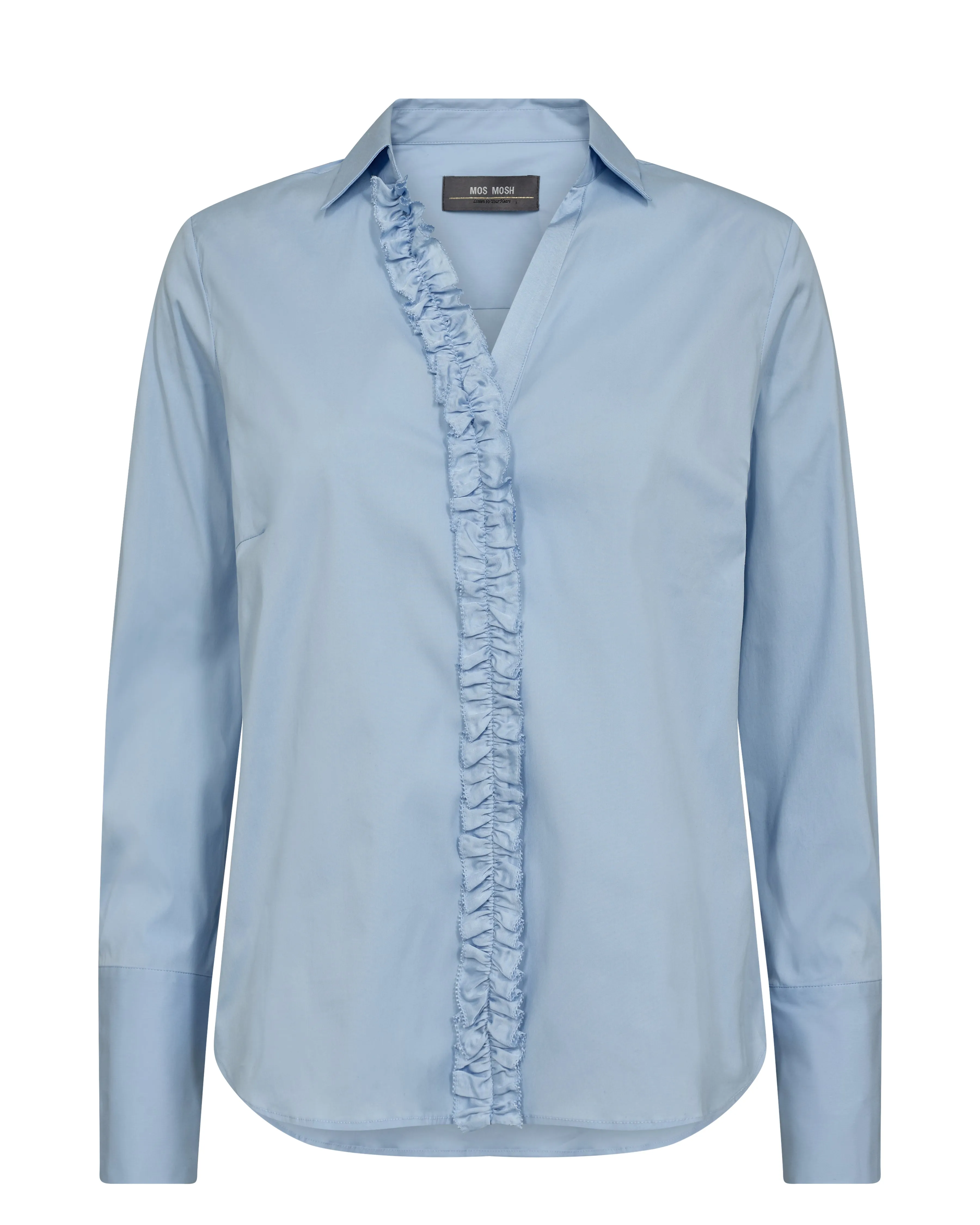 MMSybel Satin Shirt Cashmere Blue