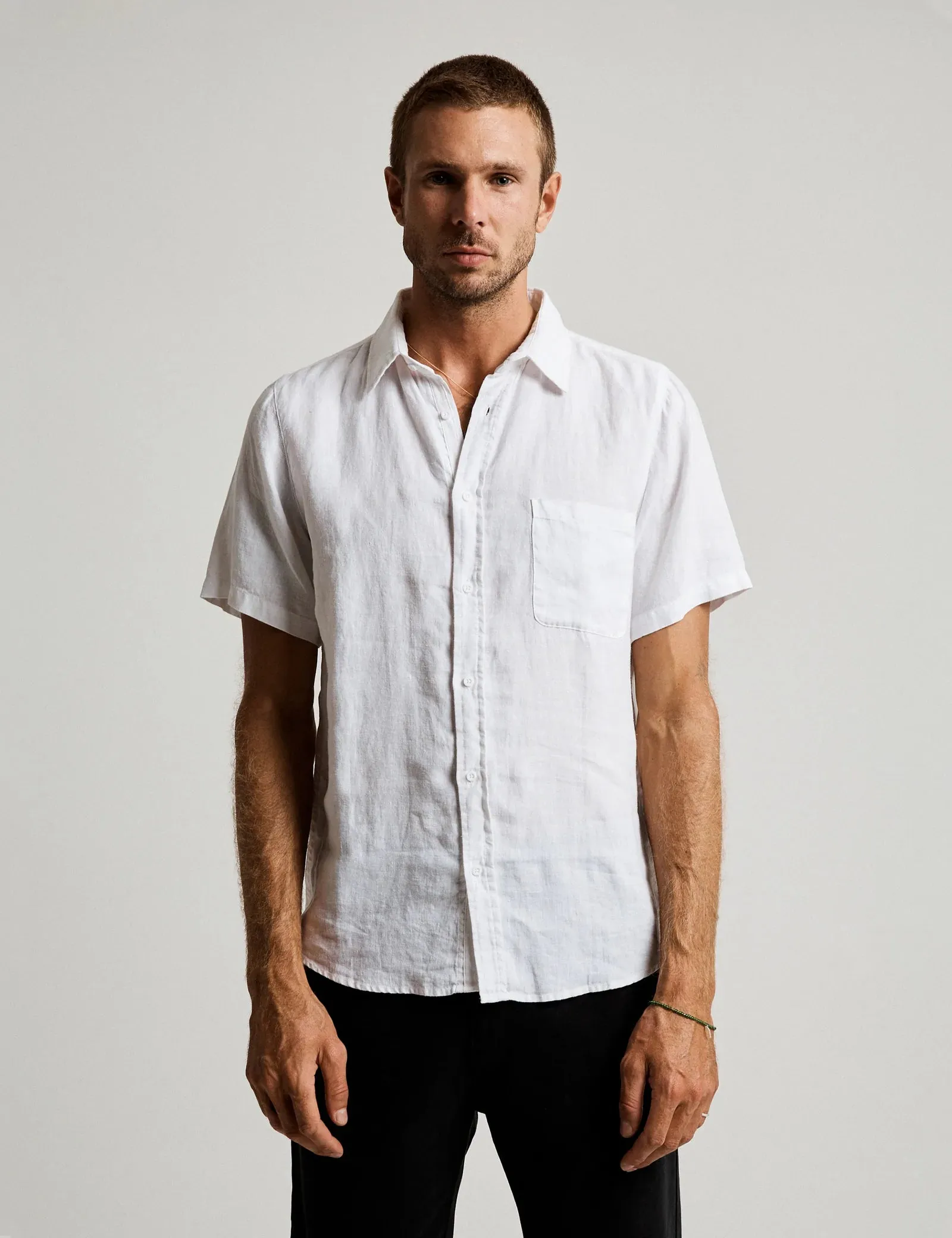 Mr Simple Linen S/S Shirt