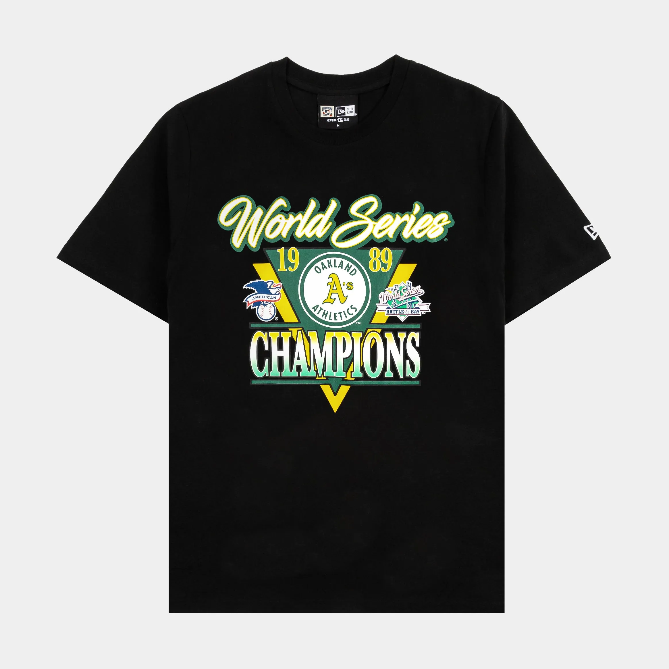 Oakland Athletics Mens Short Sleeve Shirt (Black)