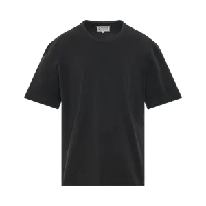 Open Seam T-Shirt in Washed Black