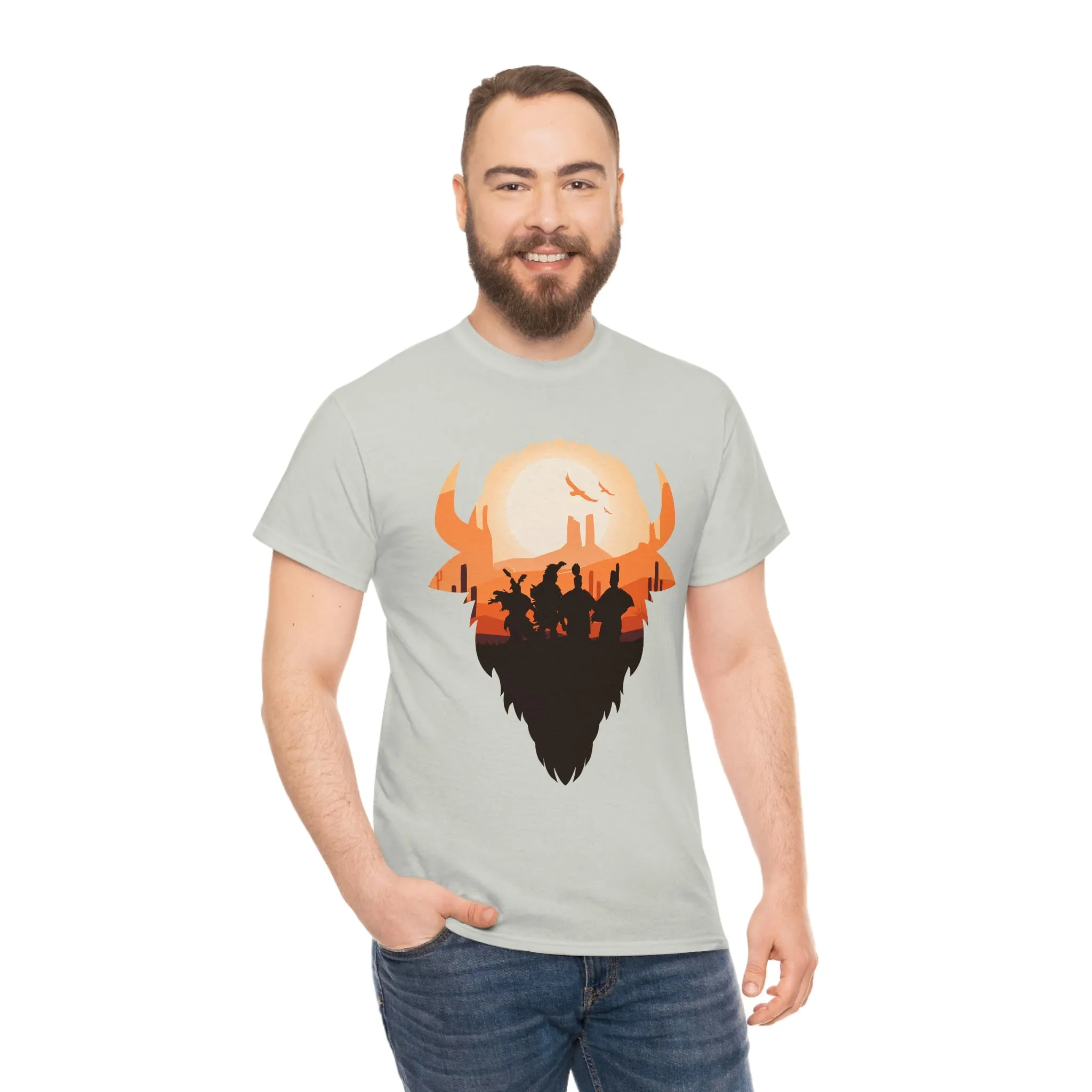 Pow Wow Buffalo Silhouette T-Shirt