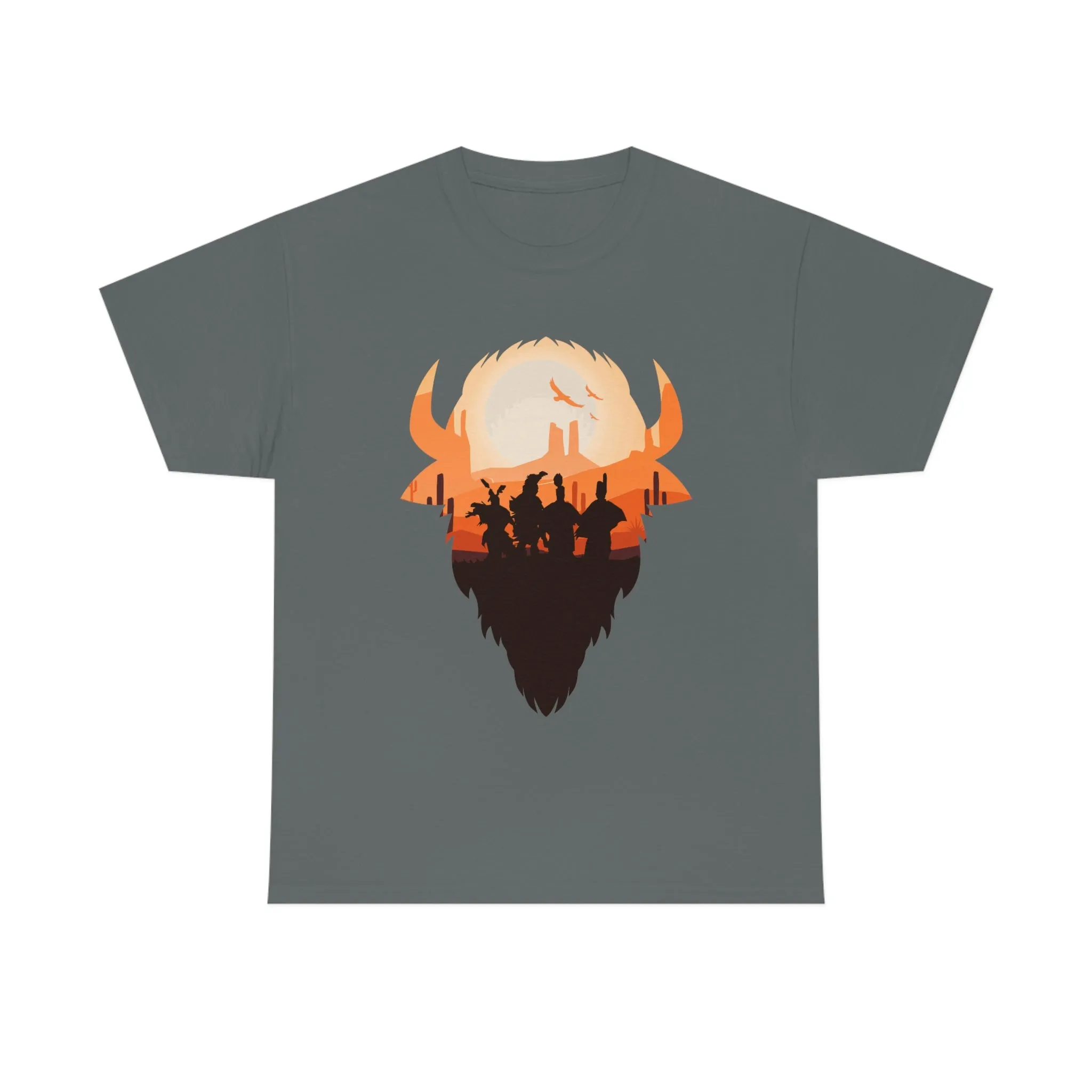 Pow Wow Buffalo Silhouette T-Shirt