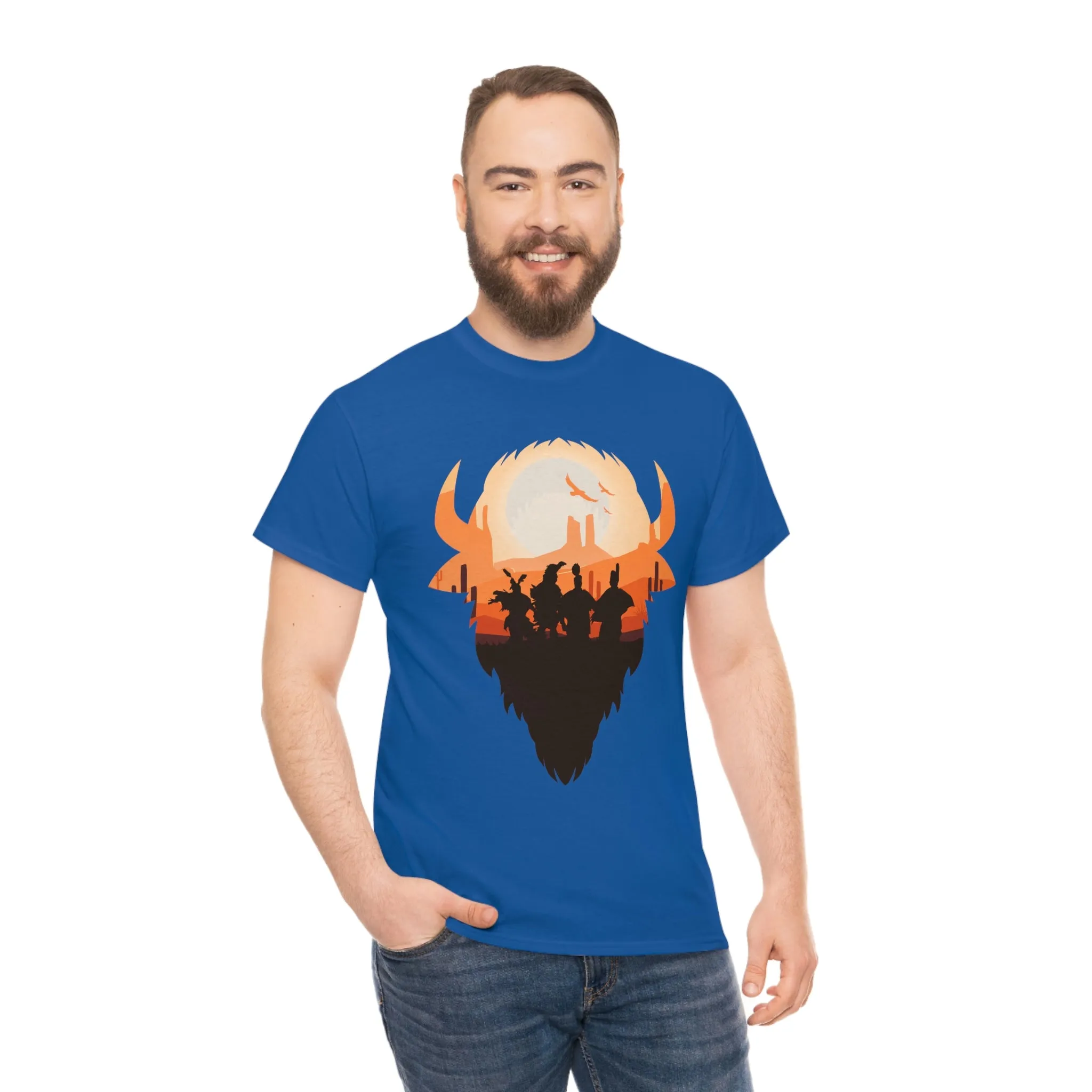 Pow Wow Buffalo Silhouette T-Shirt