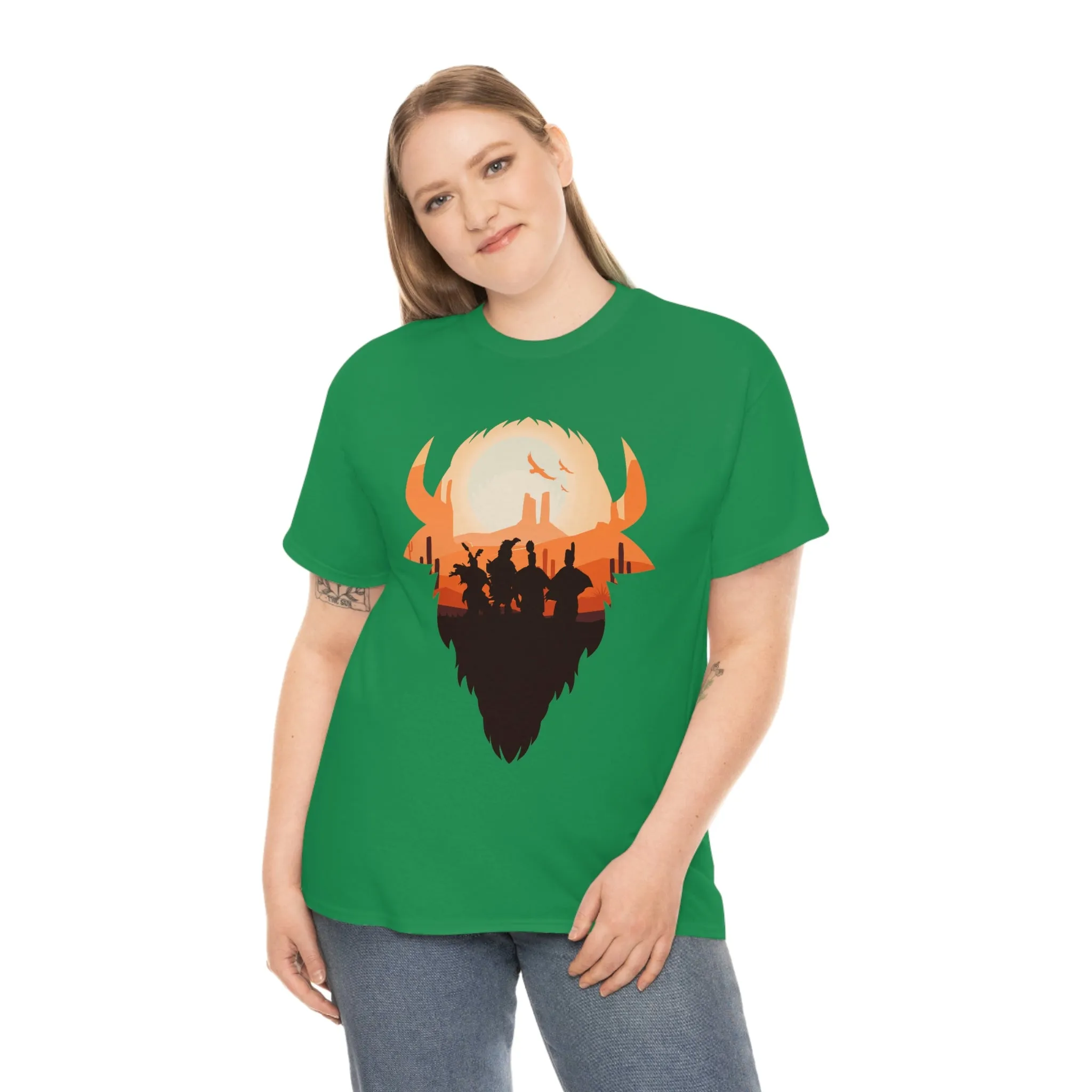 Pow Wow Buffalo Silhouette T-Shirt