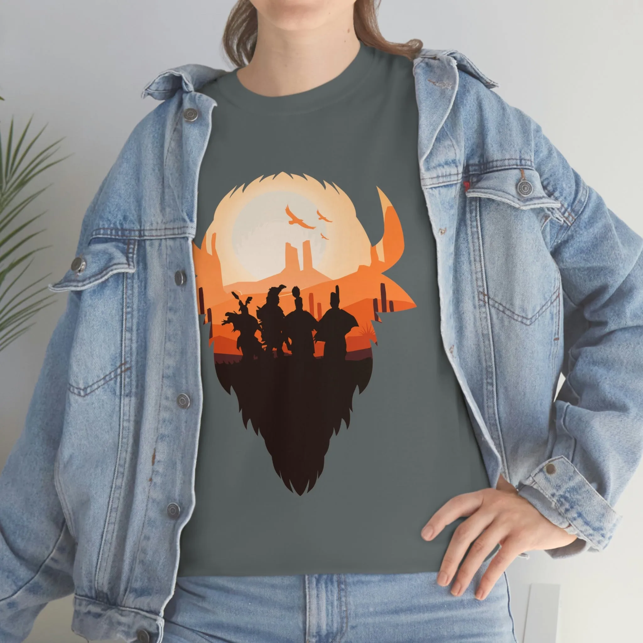 Pow Wow Buffalo Silhouette T-Shirt