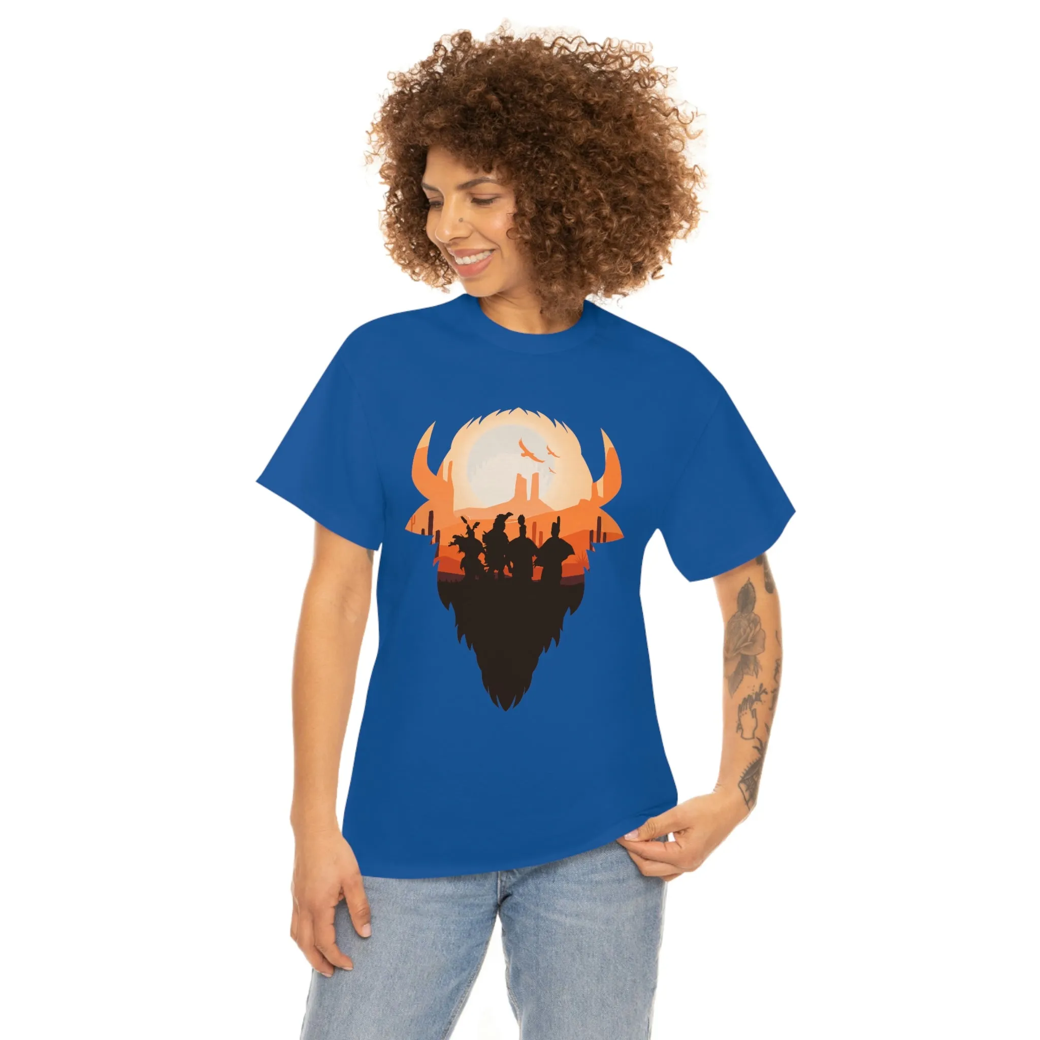 Pow Wow Buffalo Silhouette T-Shirt