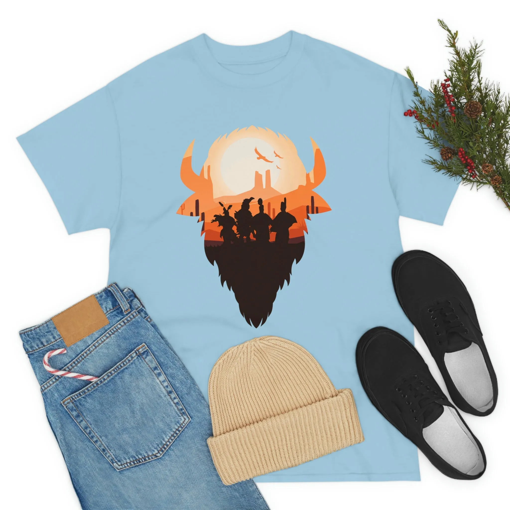 Pow Wow Buffalo Silhouette T-Shirt