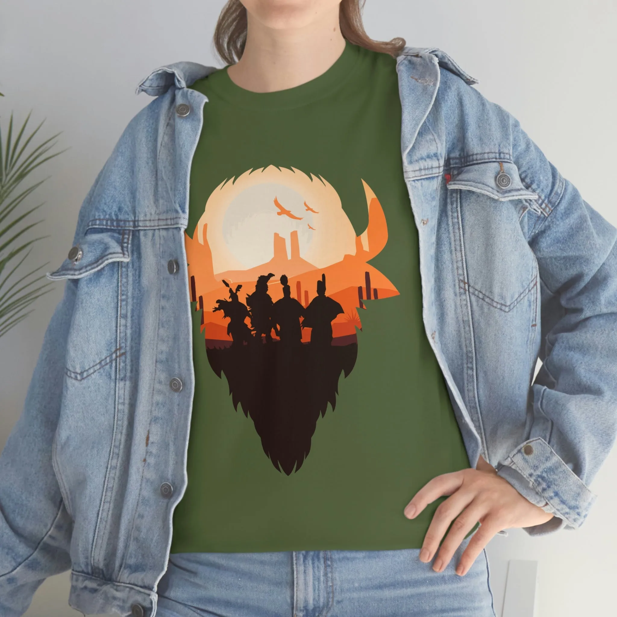 Pow Wow Buffalo Silhouette T-Shirt