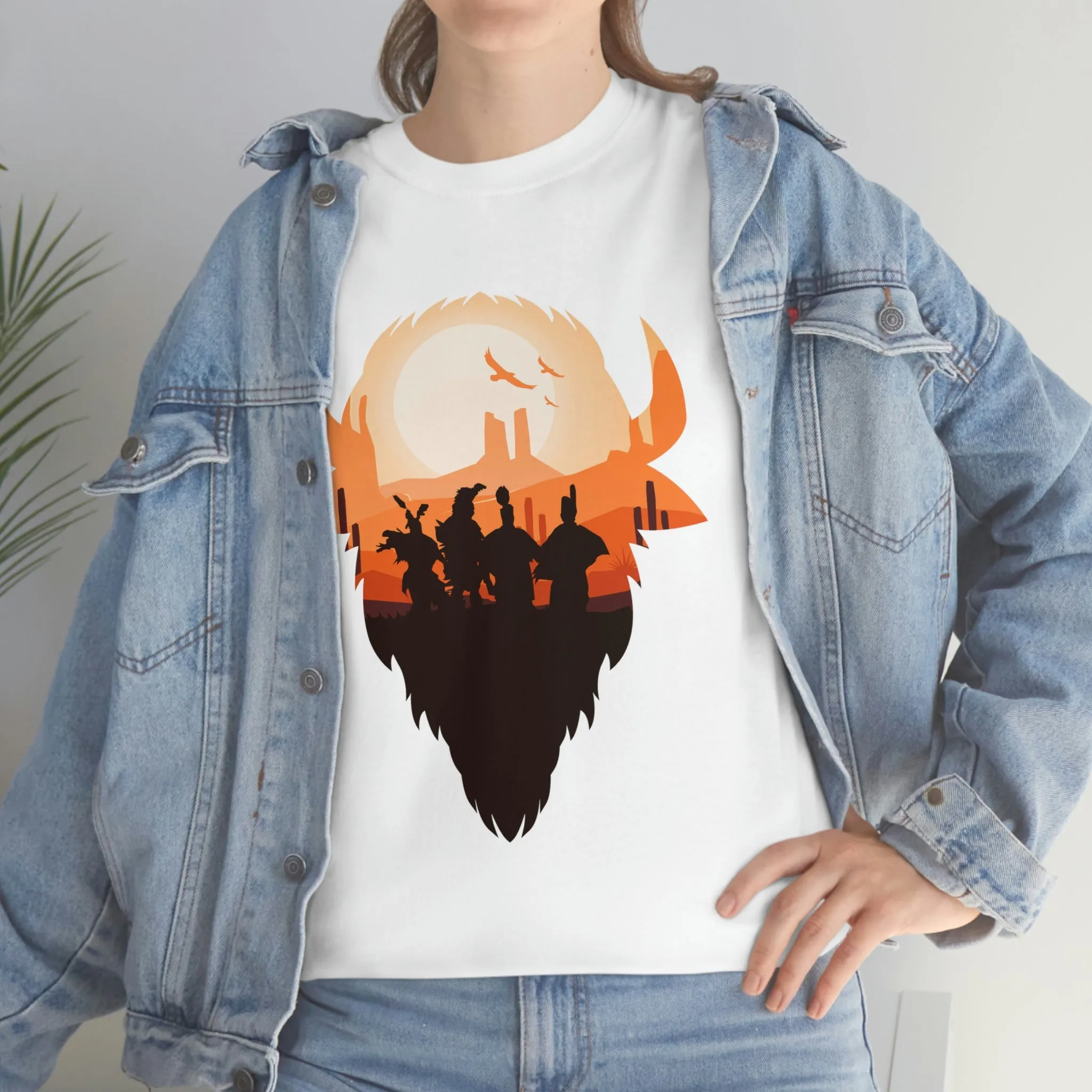 Pow Wow Buffalo Silhouette T-Shirt