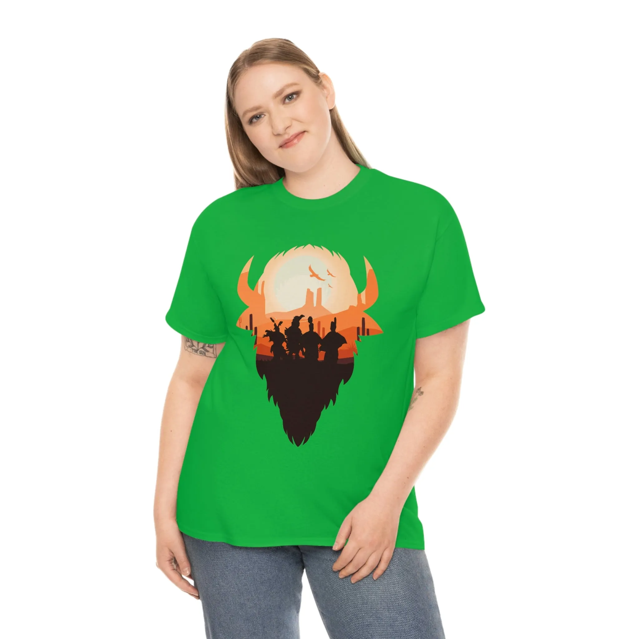 Pow Wow Buffalo Silhouette T-Shirt