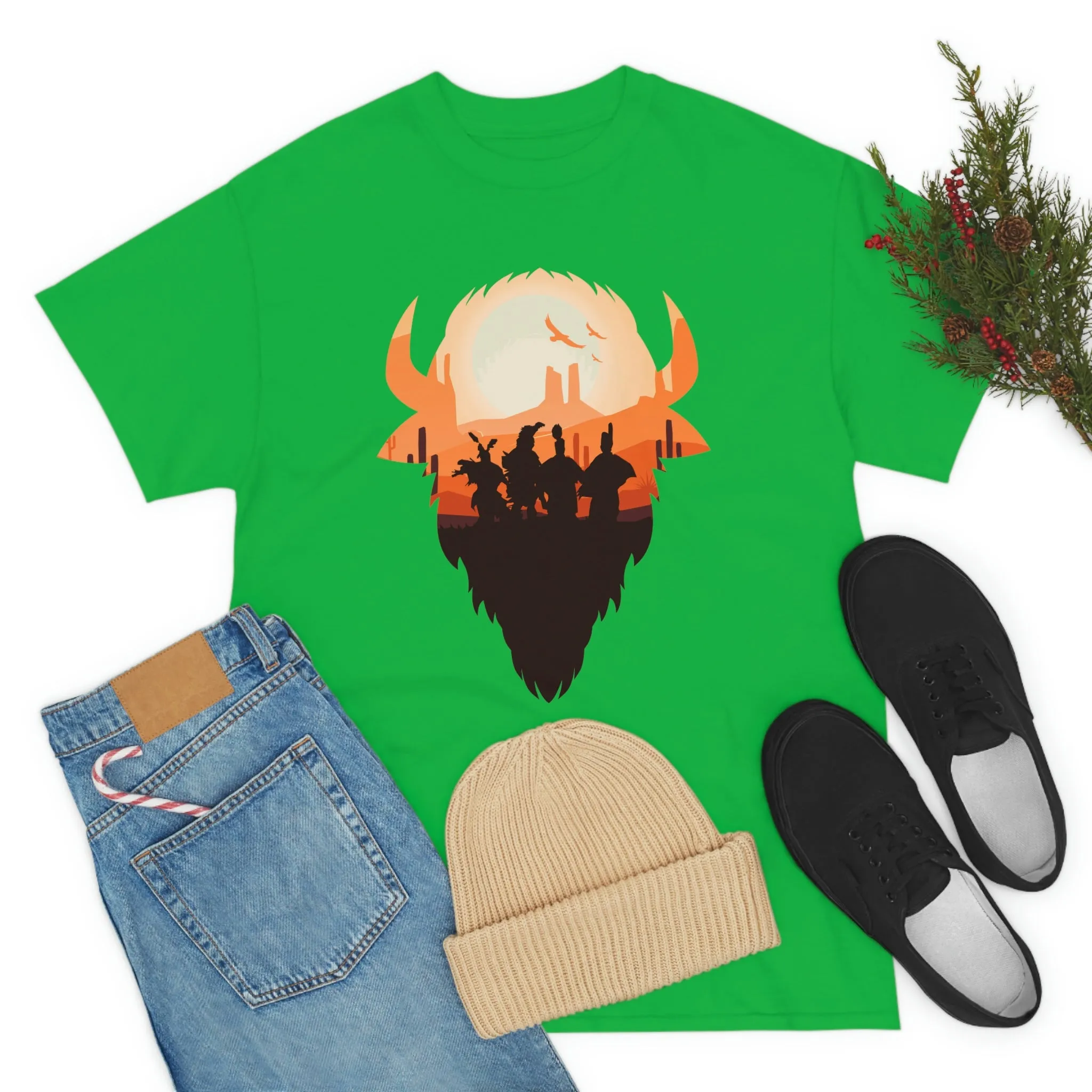 Pow Wow Buffalo Silhouette T-Shirt