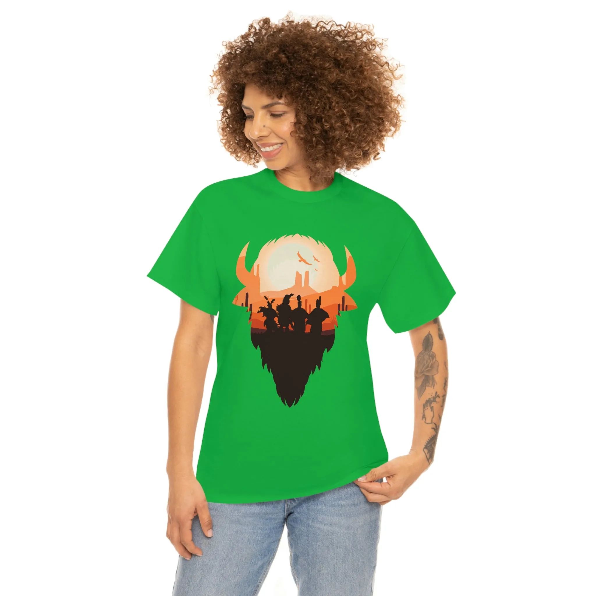 Pow Wow Buffalo Silhouette T-Shirt