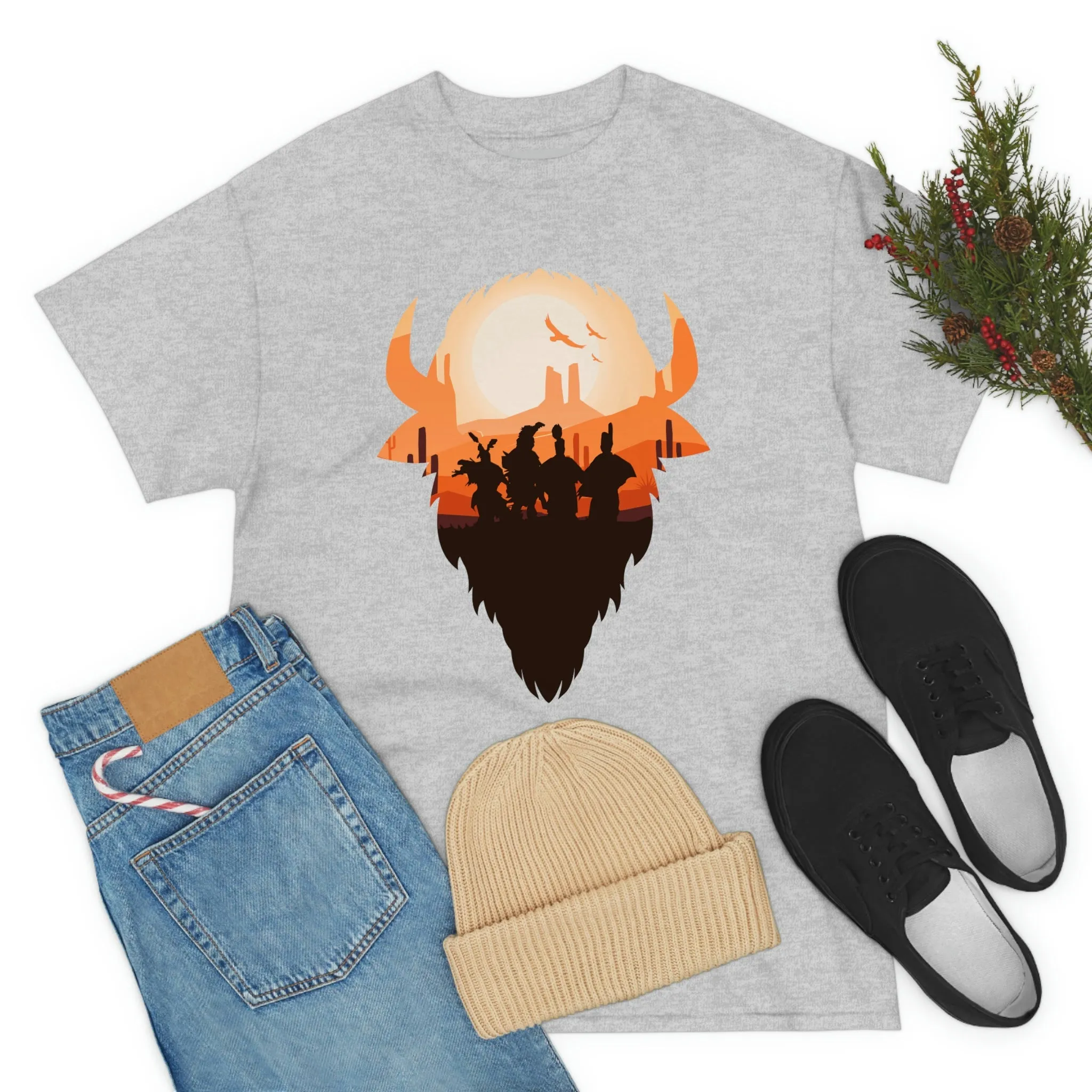 Pow Wow Buffalo Silhouette T-Shirt