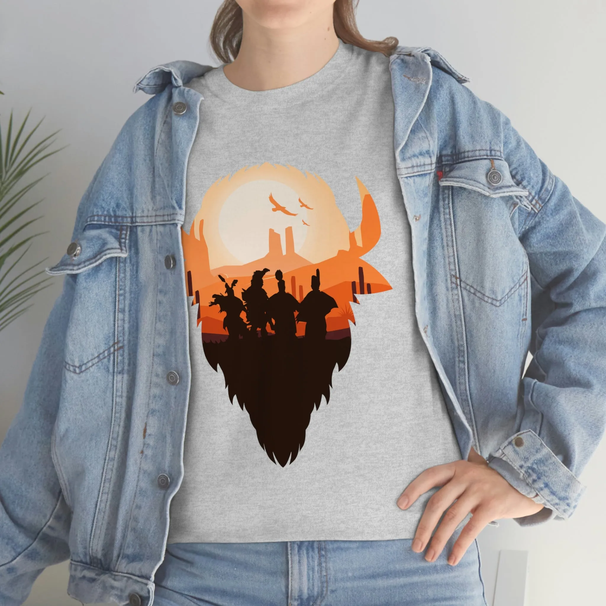 Pow Wow Buffalo Silhouette T-Shirt