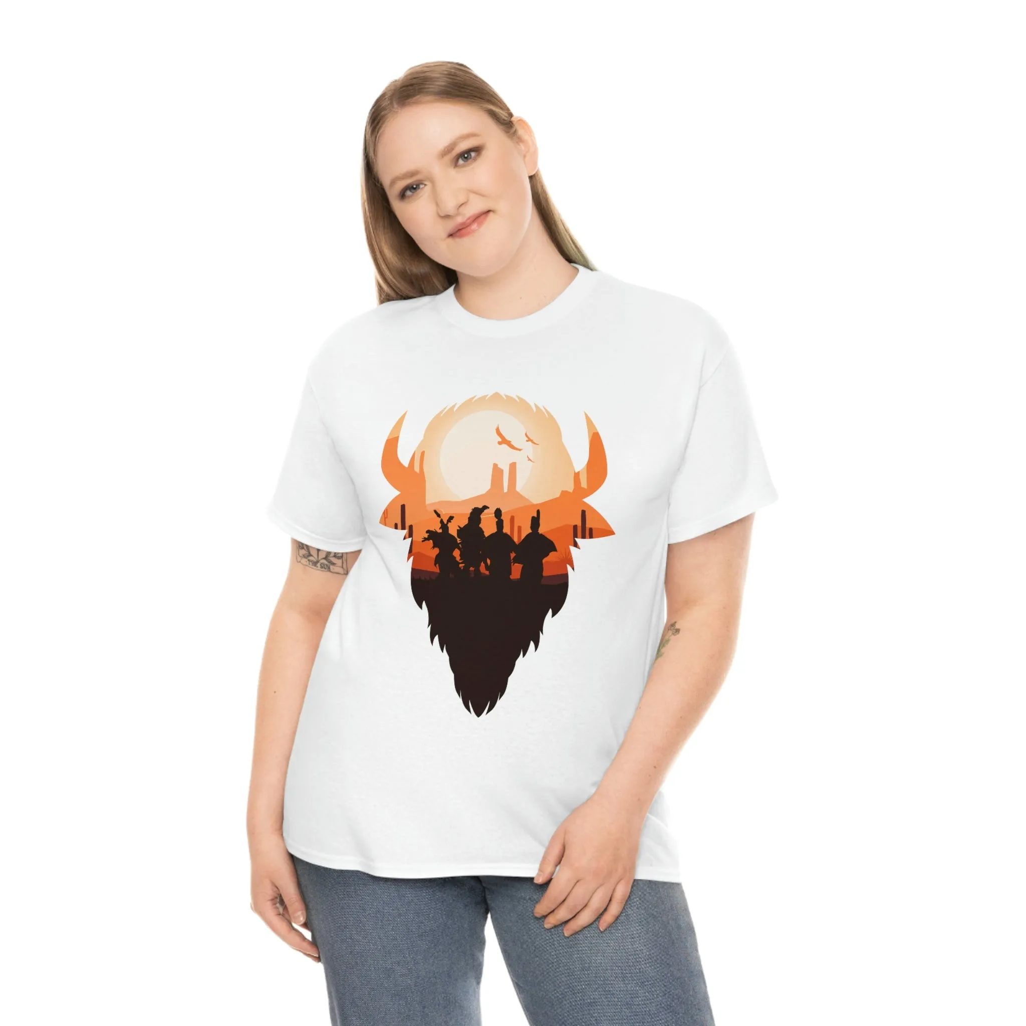Pow Wow Buffalo Silhouette T-Shirt