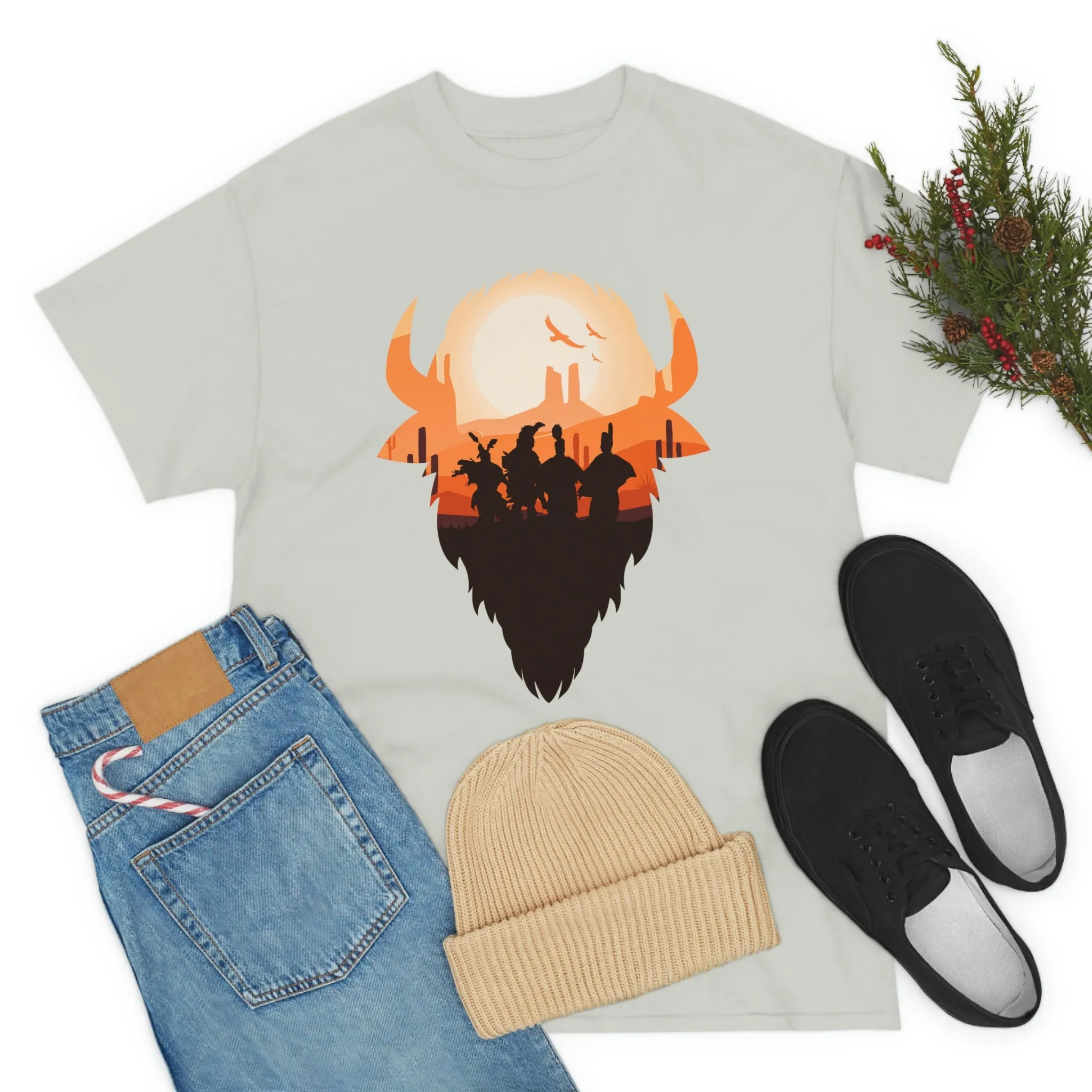 Pow Wow Buffalo Silhouette T-Shirt