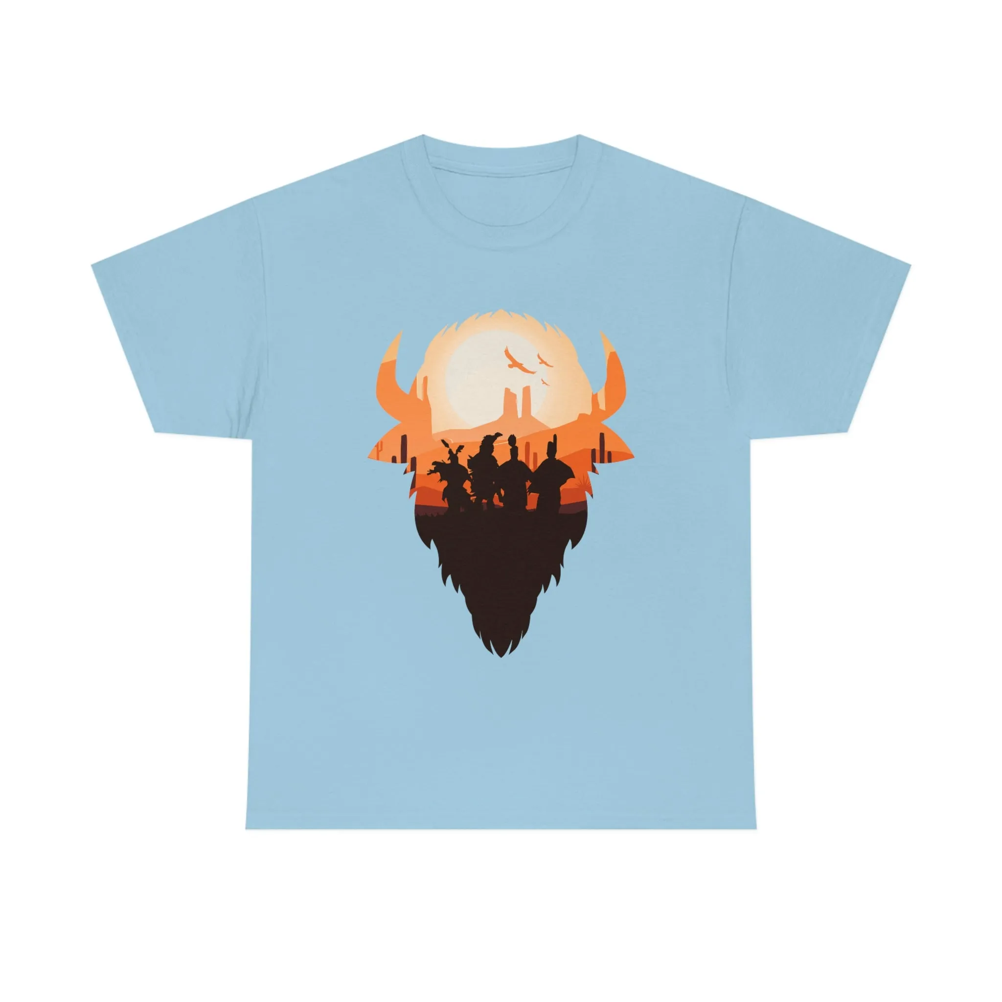 Pow Wow Buffalo Silhouette T-Shirt