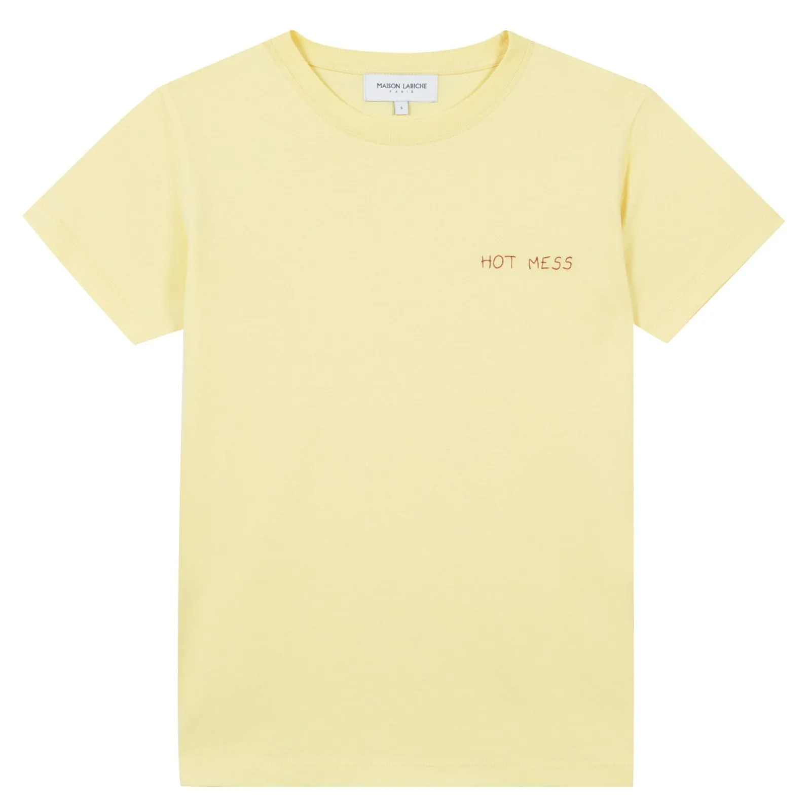 "Hot Mess" Crewneck Tee (Vanilla)