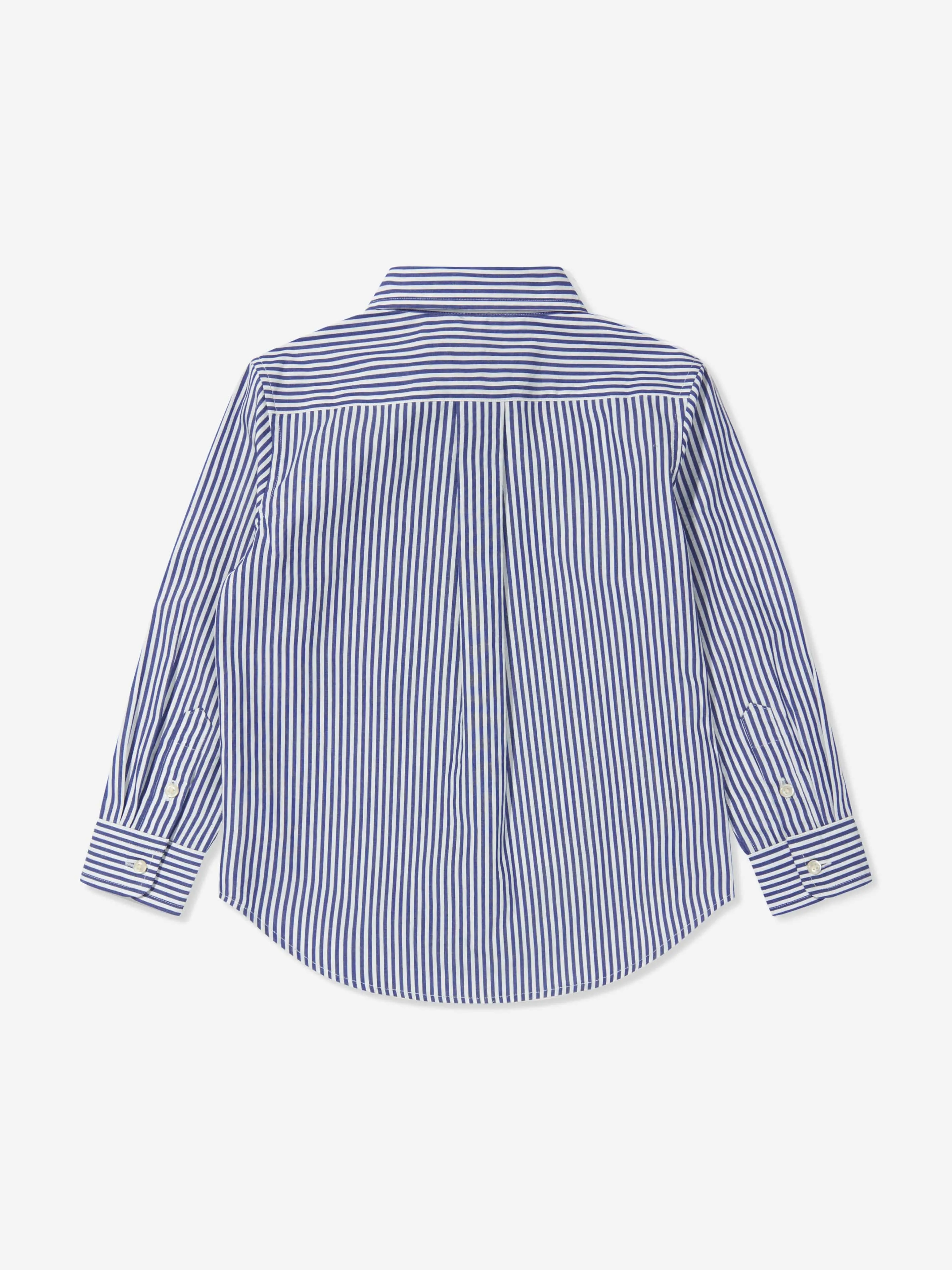 Ralph Lauren Boys Striped Shirt in Navy