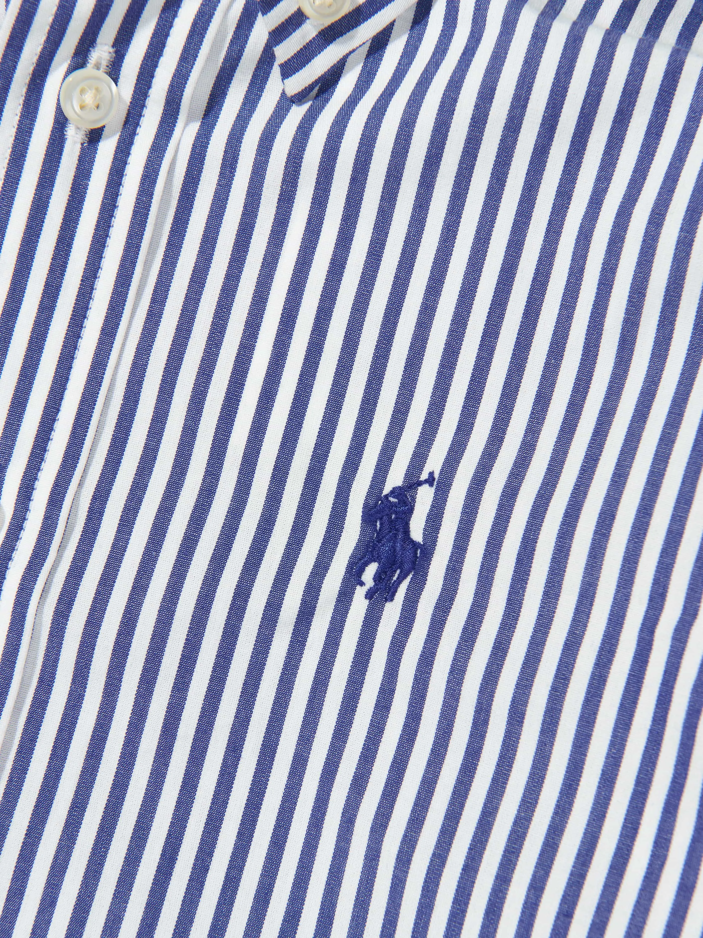 Ralph Lauren Boys Striped Shirt in Navy