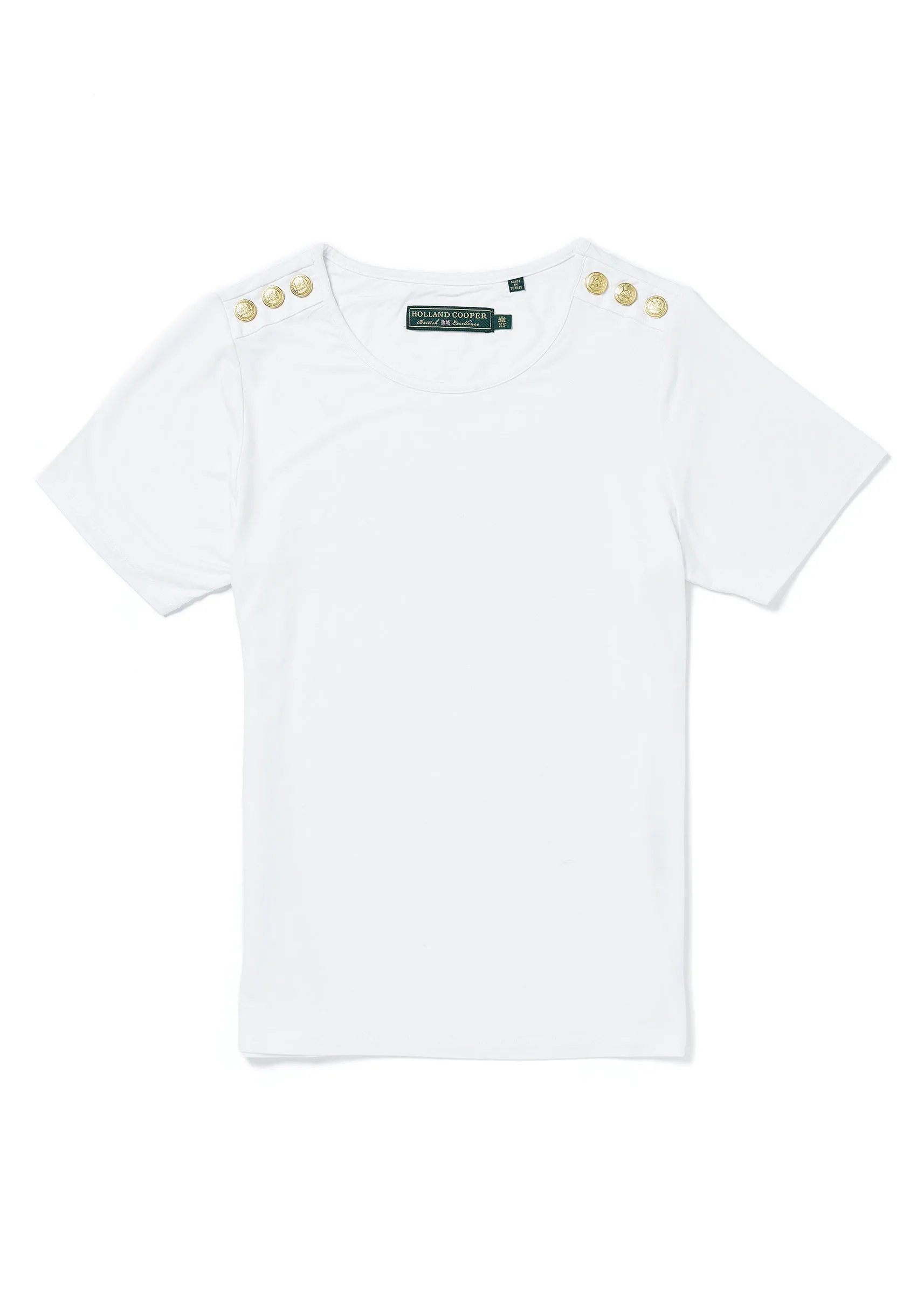Relax Fit Crew Neck Tee (White)