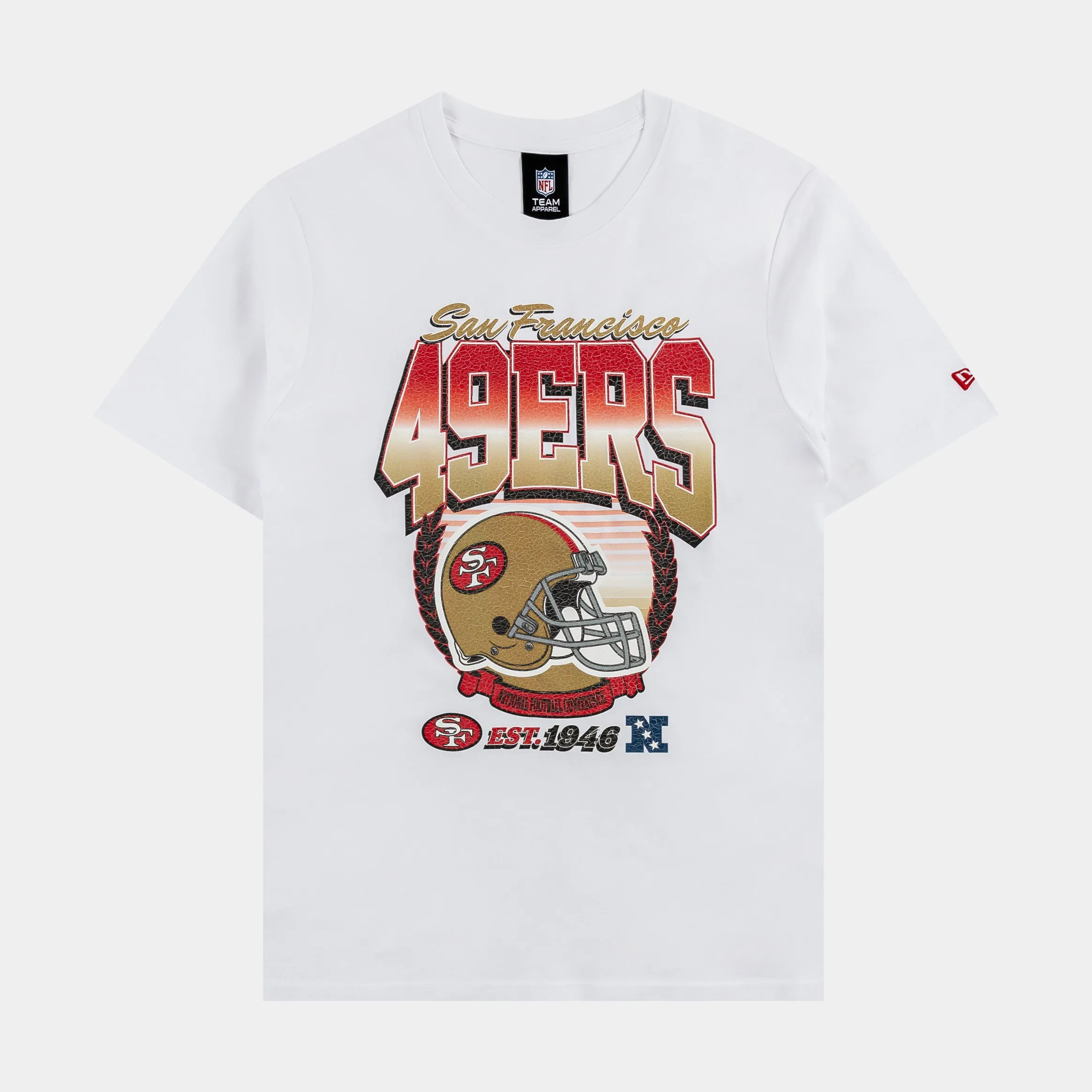 San Francisco 49ers Mens Short Sleeve Shirt (White)