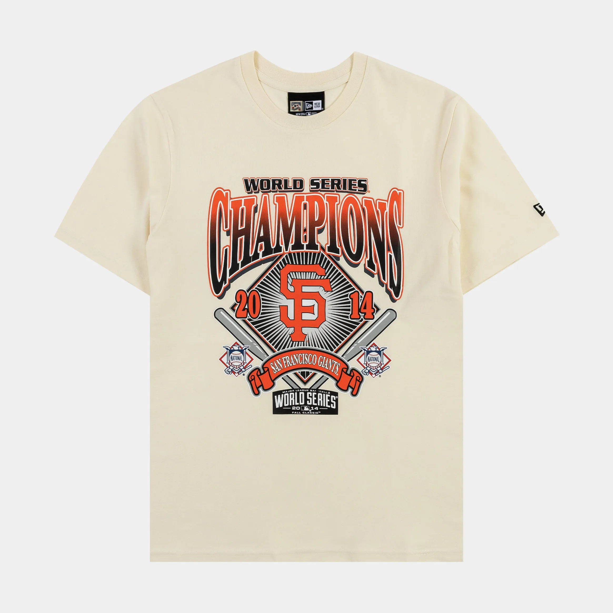 San Francisco Giants Mens Short Sleeve Shirt (Beige)