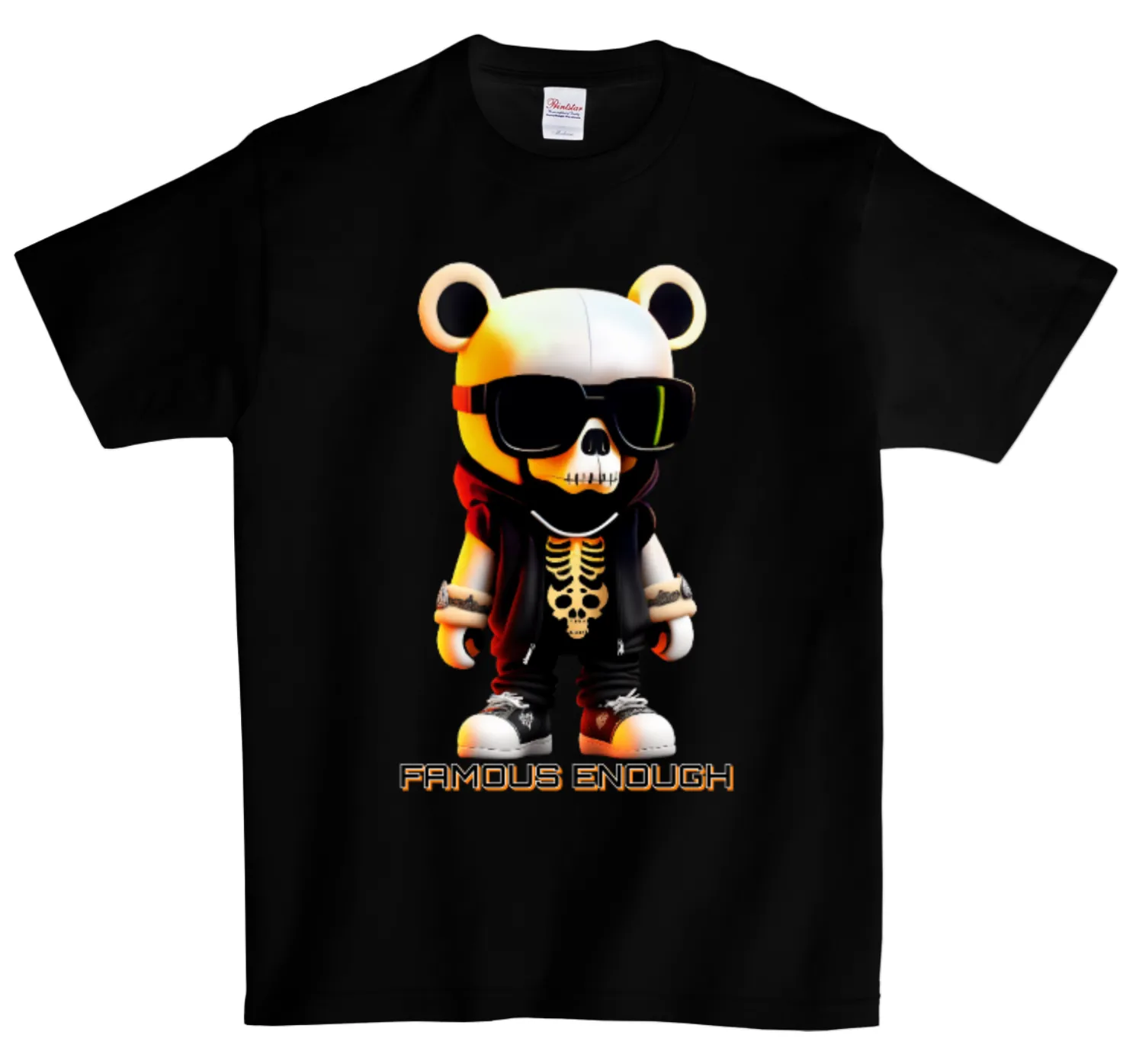 Skull Famous Enough AI T-Shirts DTG