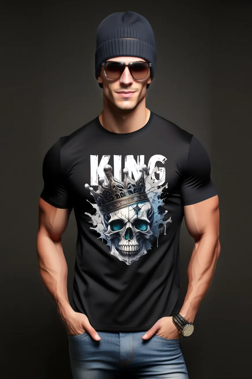 Skull King Art Exclusive T-Shirts | Grooveman Music