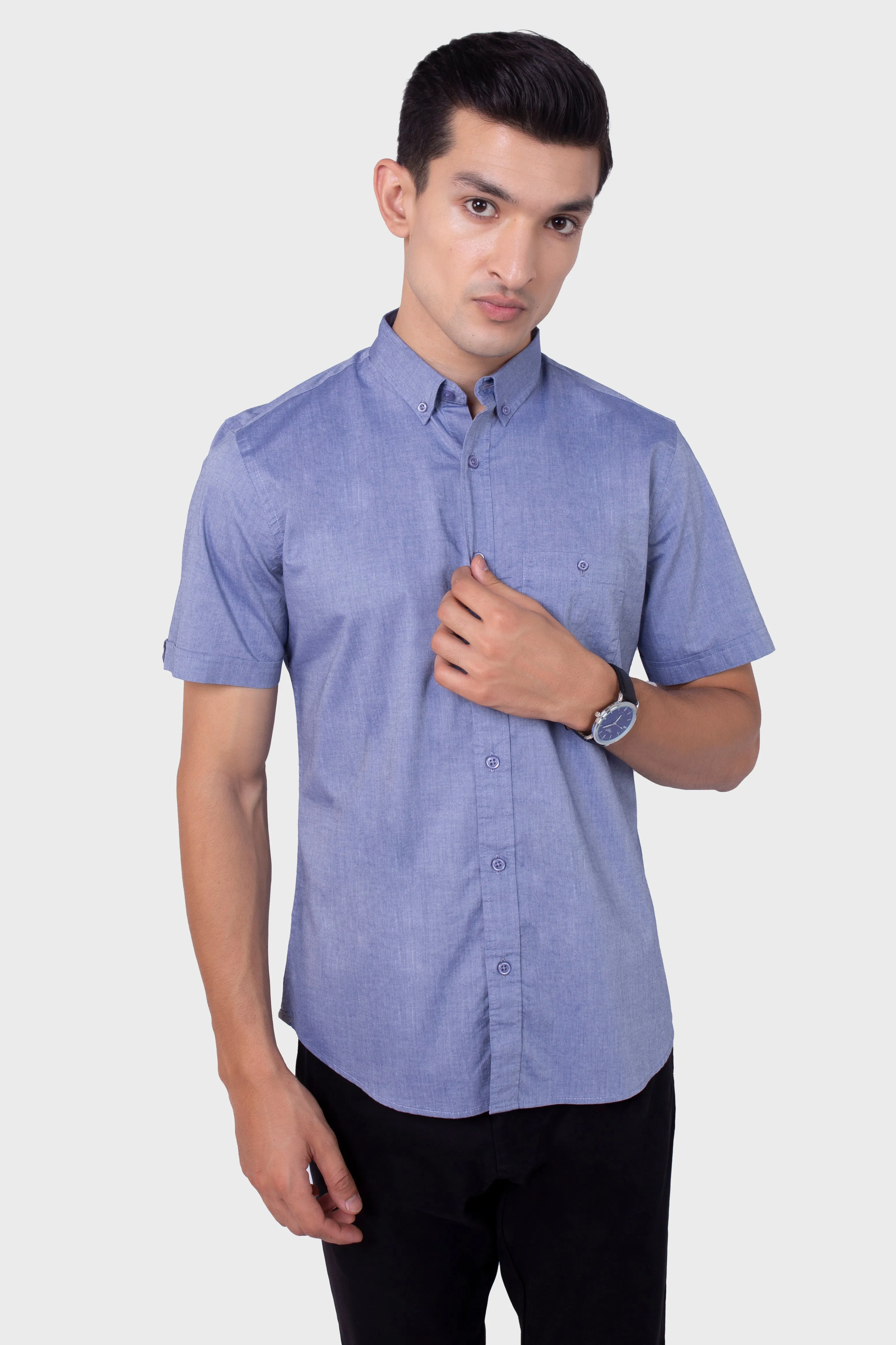 Slub Textured Chambray