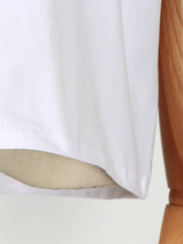 Solid Color Cap Sleeve Loose Round-Neck T-Shirts