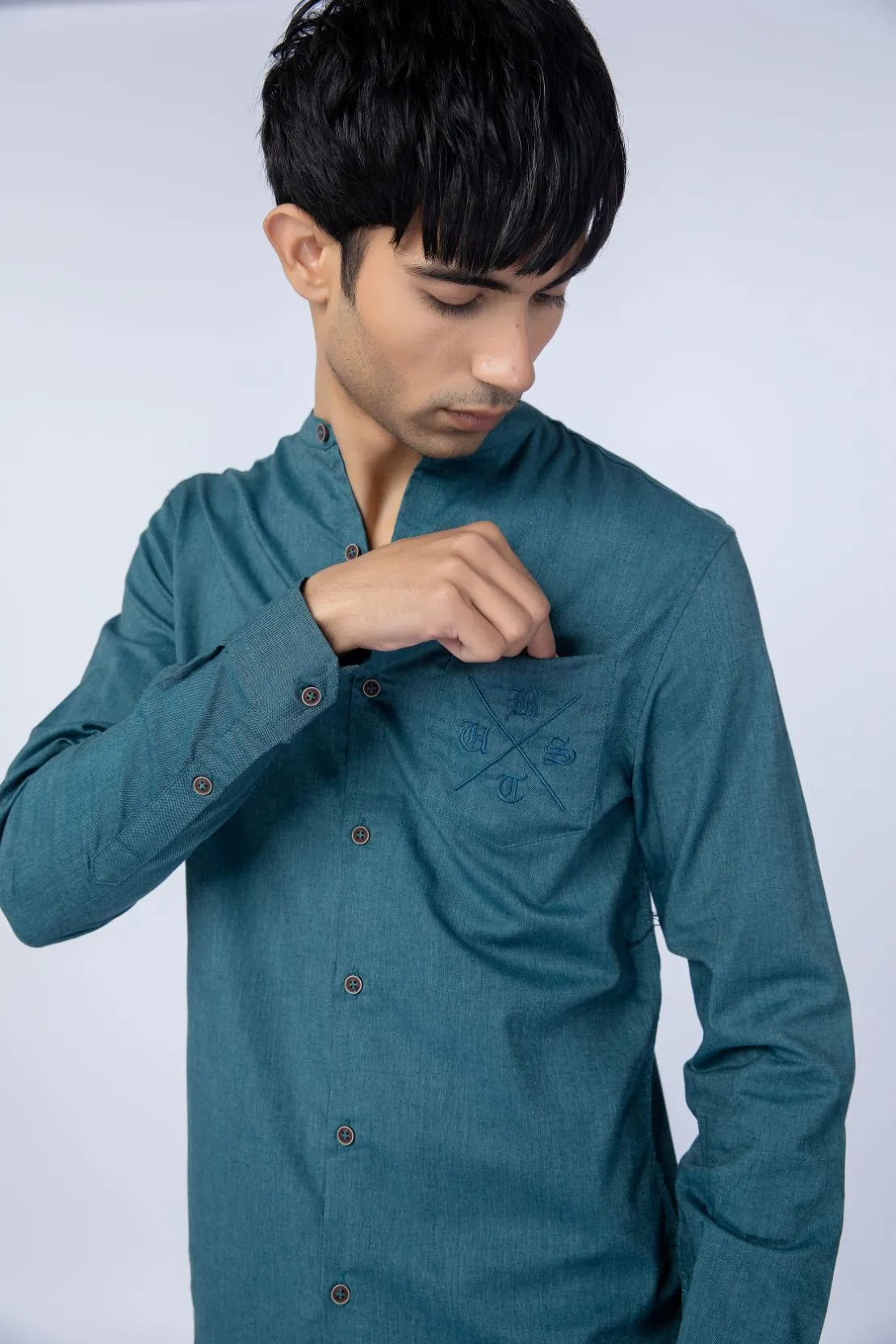 Teal Casual Shirts