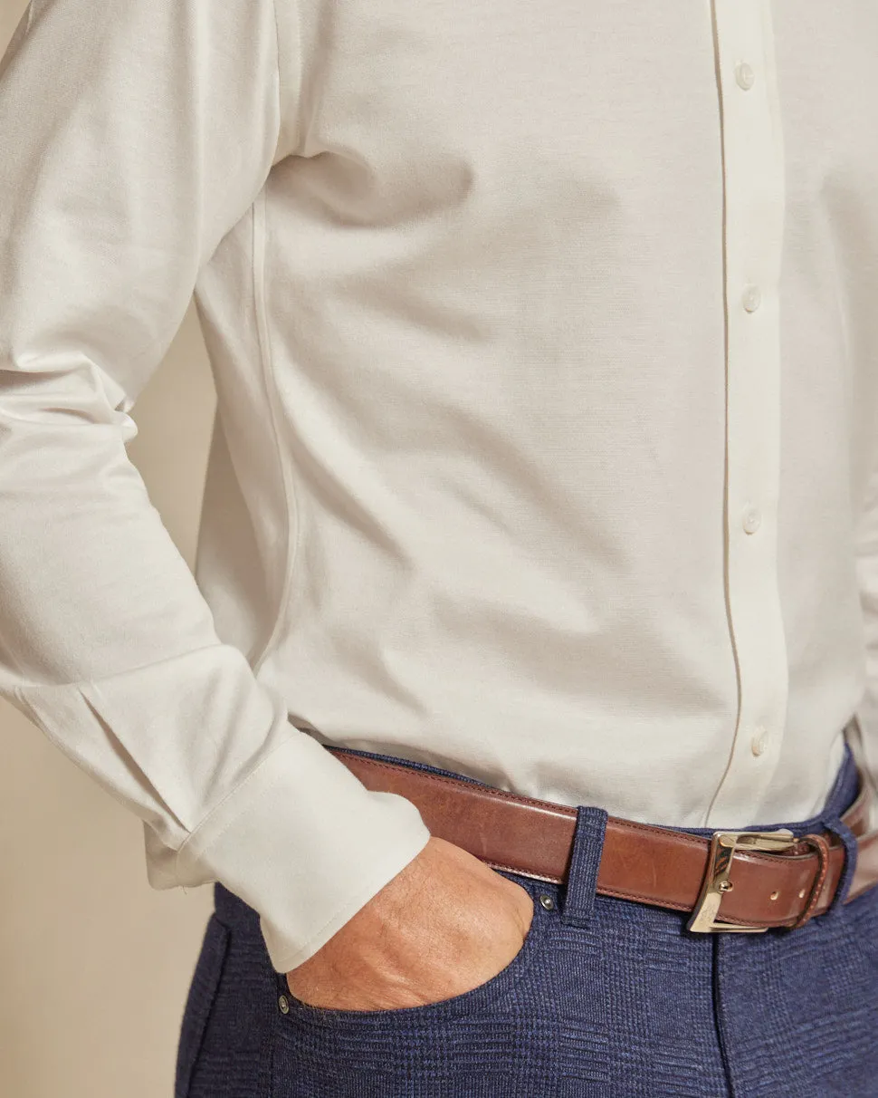 The Atlas - Liquid Cotton Button Down - White