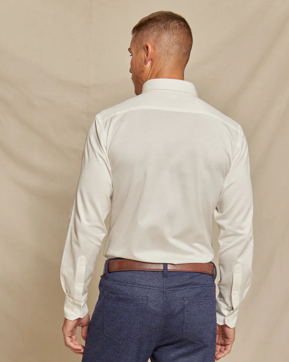 The Atlas - Liquid Cotton Button Down - White