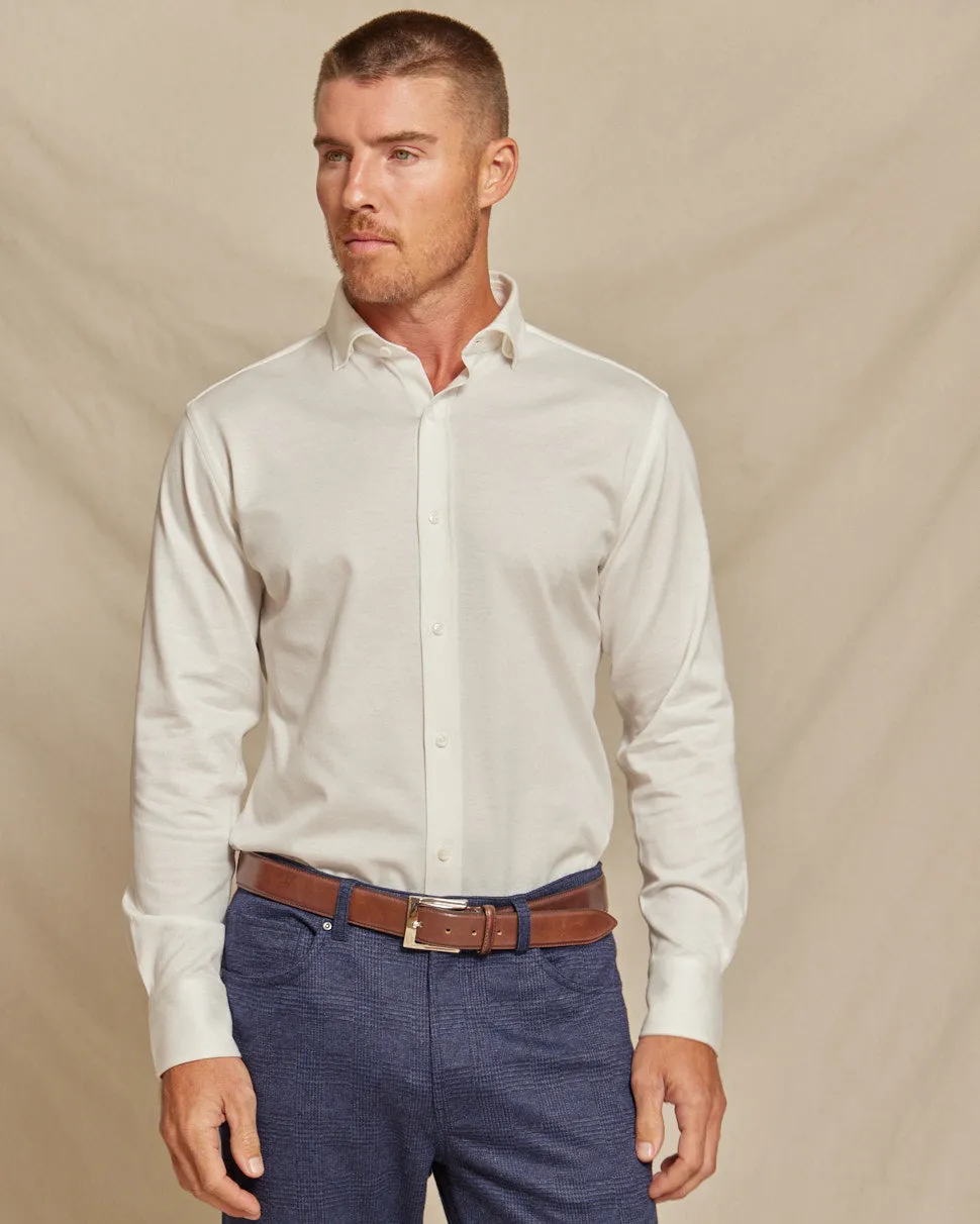 The Atlas - Liquid Cotton Button Down - White