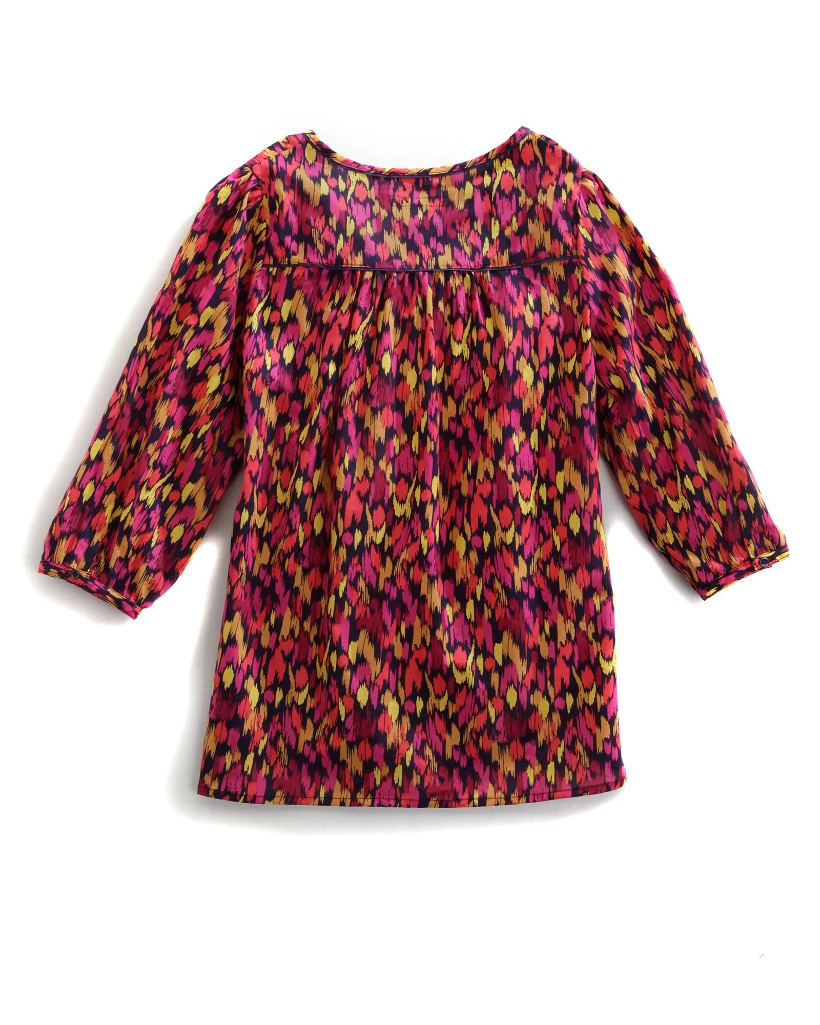 Tin Haul Womens 9495 Confetti Camo Multi-Color 100% Cotton S/S Blouse