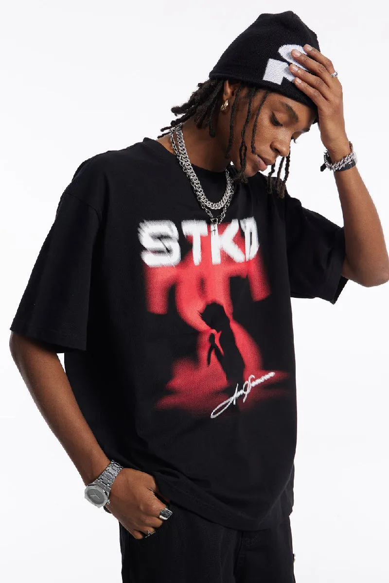 Tour Silhouette Print T-Shirt