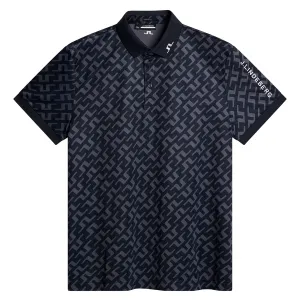 Tour Tech Regular Fit Print Polo Bias Bridge Navy - AW24